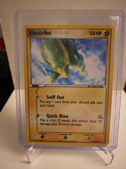Pokemon kort EX Crystal Guardians - Electrike (52/100) - Pokedexet
