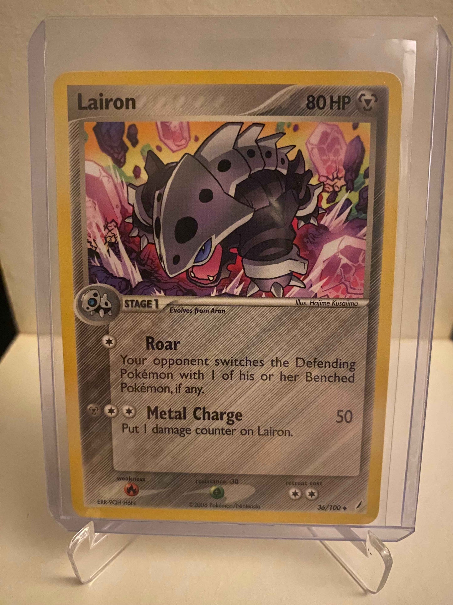 Pokemon kort EX Crystal Guardians - Lairon (36/100) - Pokedexet