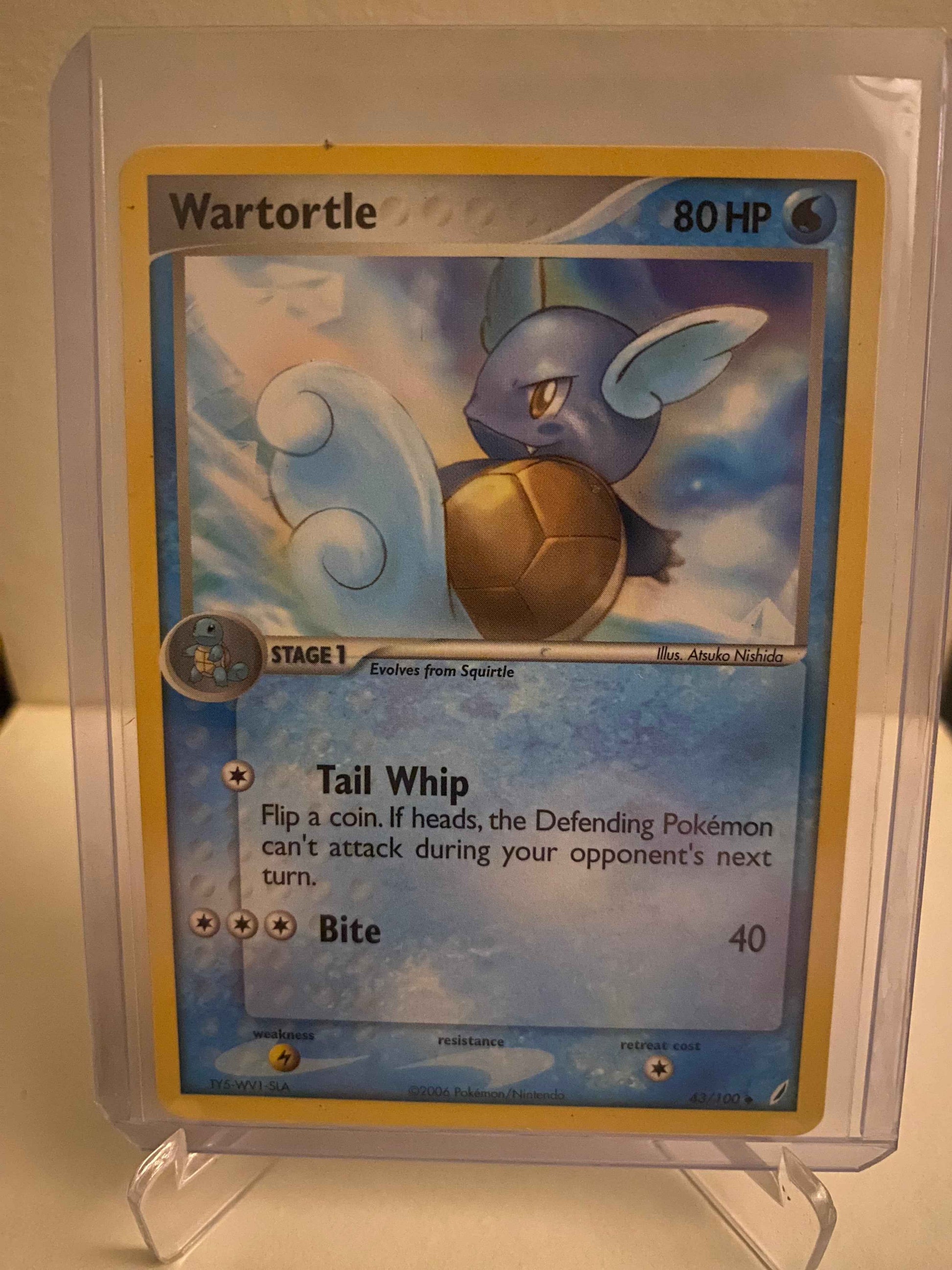 Pokemon kort EX Crystal Guardians - Wartortle (43/100) - Pokedexet