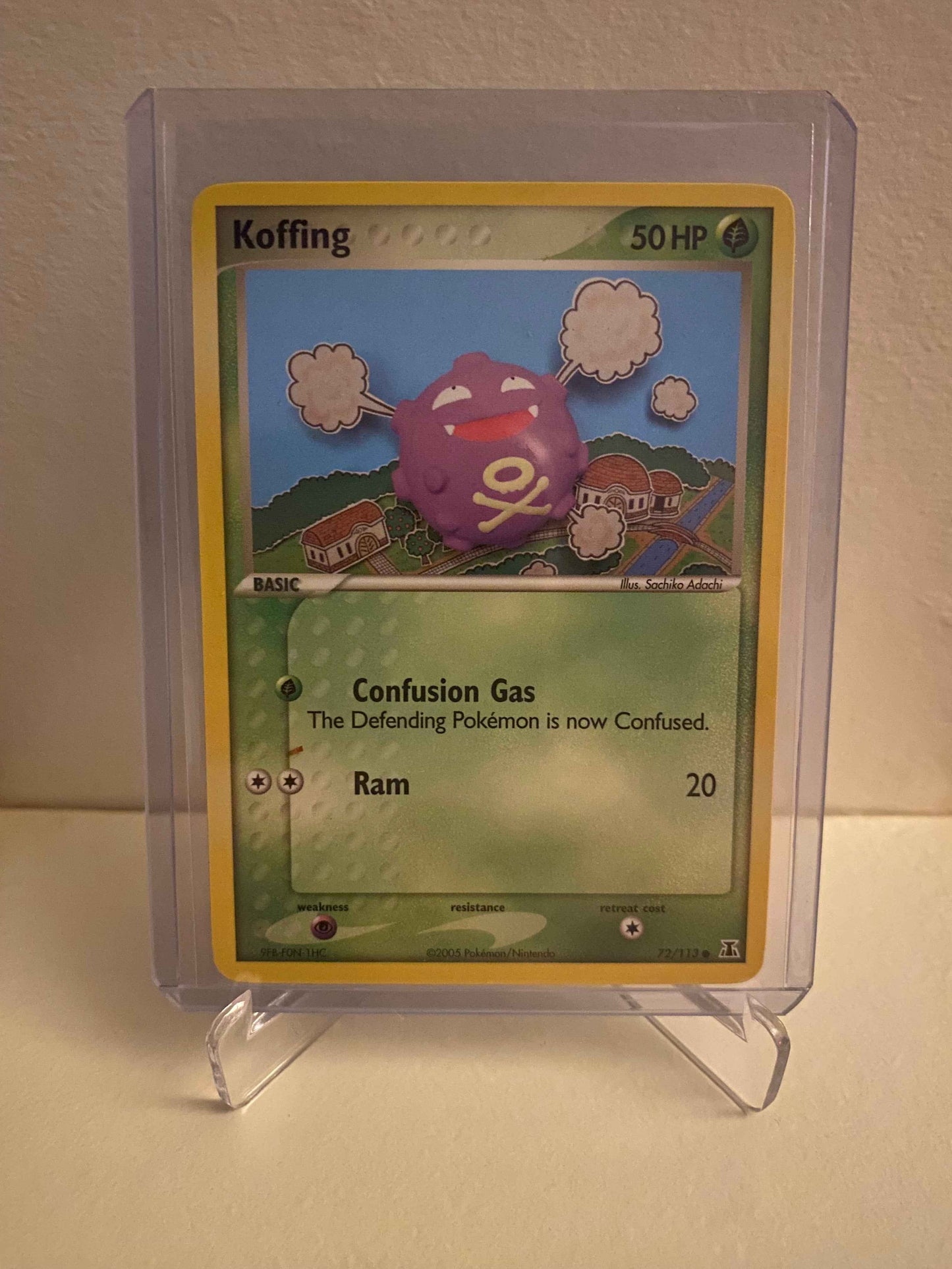 Pokemon kort EX Delta Species - Koffing (72/113) - Pokedexet