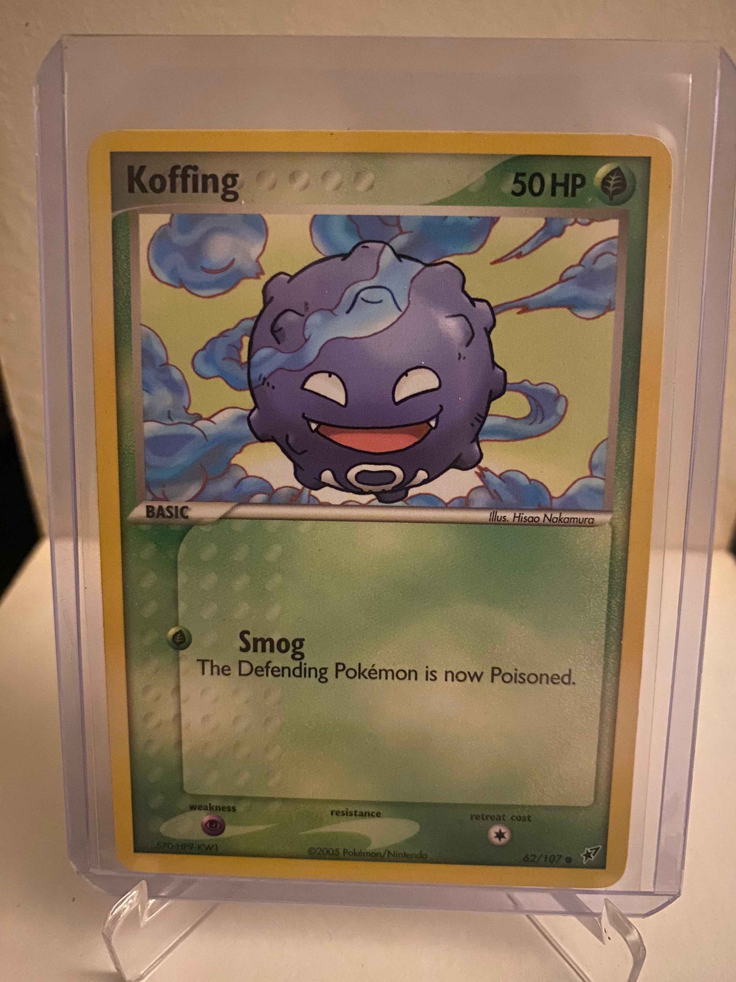 Pokemon kort EX Deoxys - Koffing (62/107) - Pokedexet