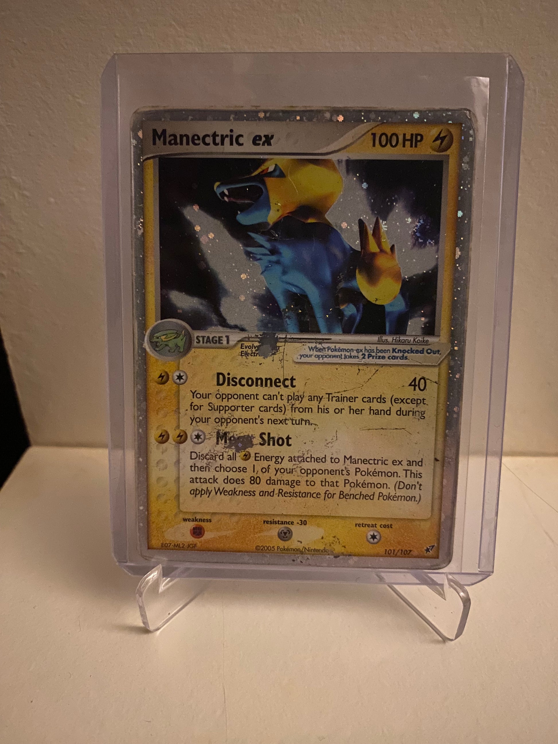 Pokemon kort EX Deoxys - Manectric ex (101/107) - Pokedexet