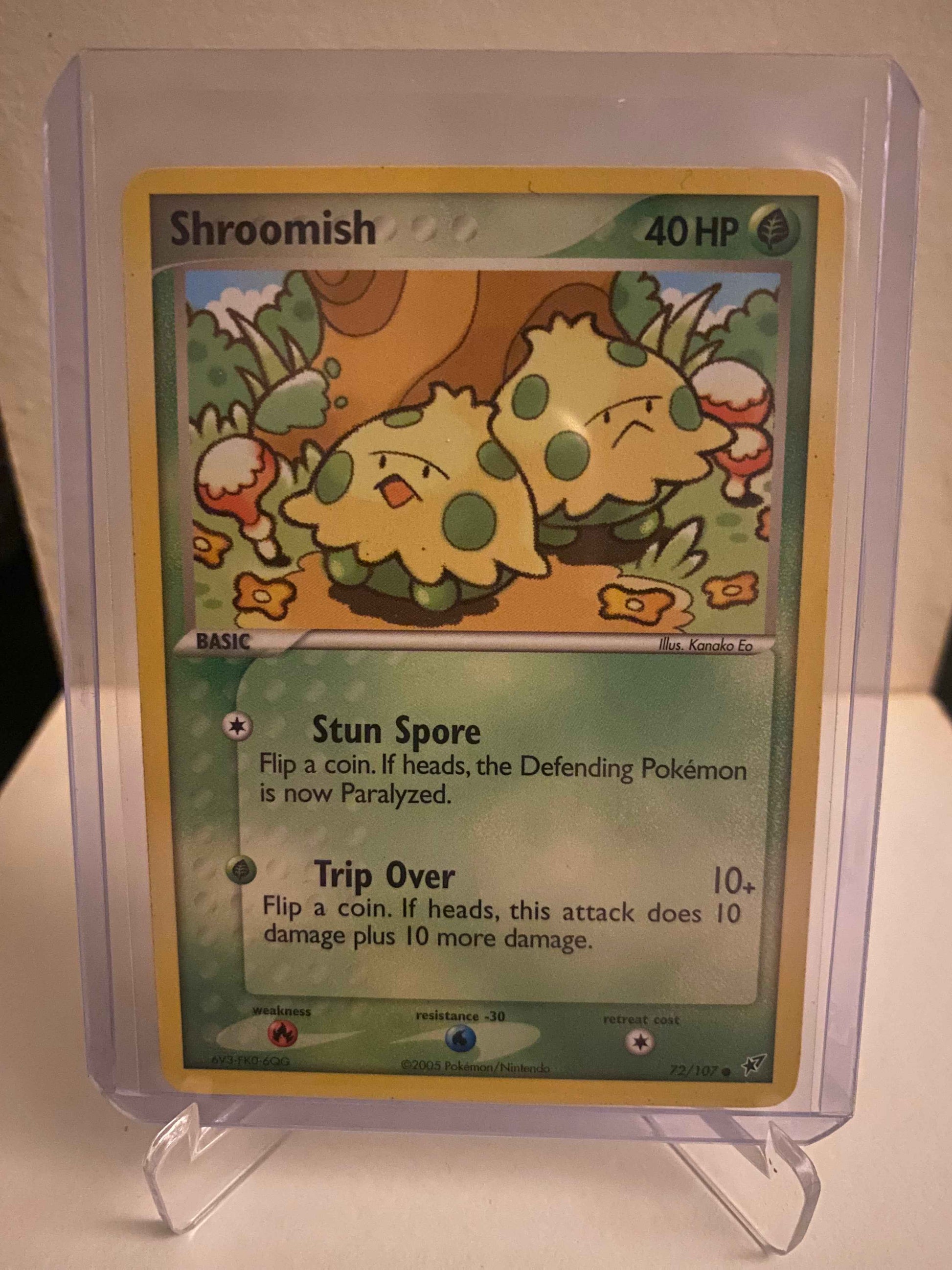 Pokemon kort EX Deoxys - Shroomish (72/107) - Pokedexet