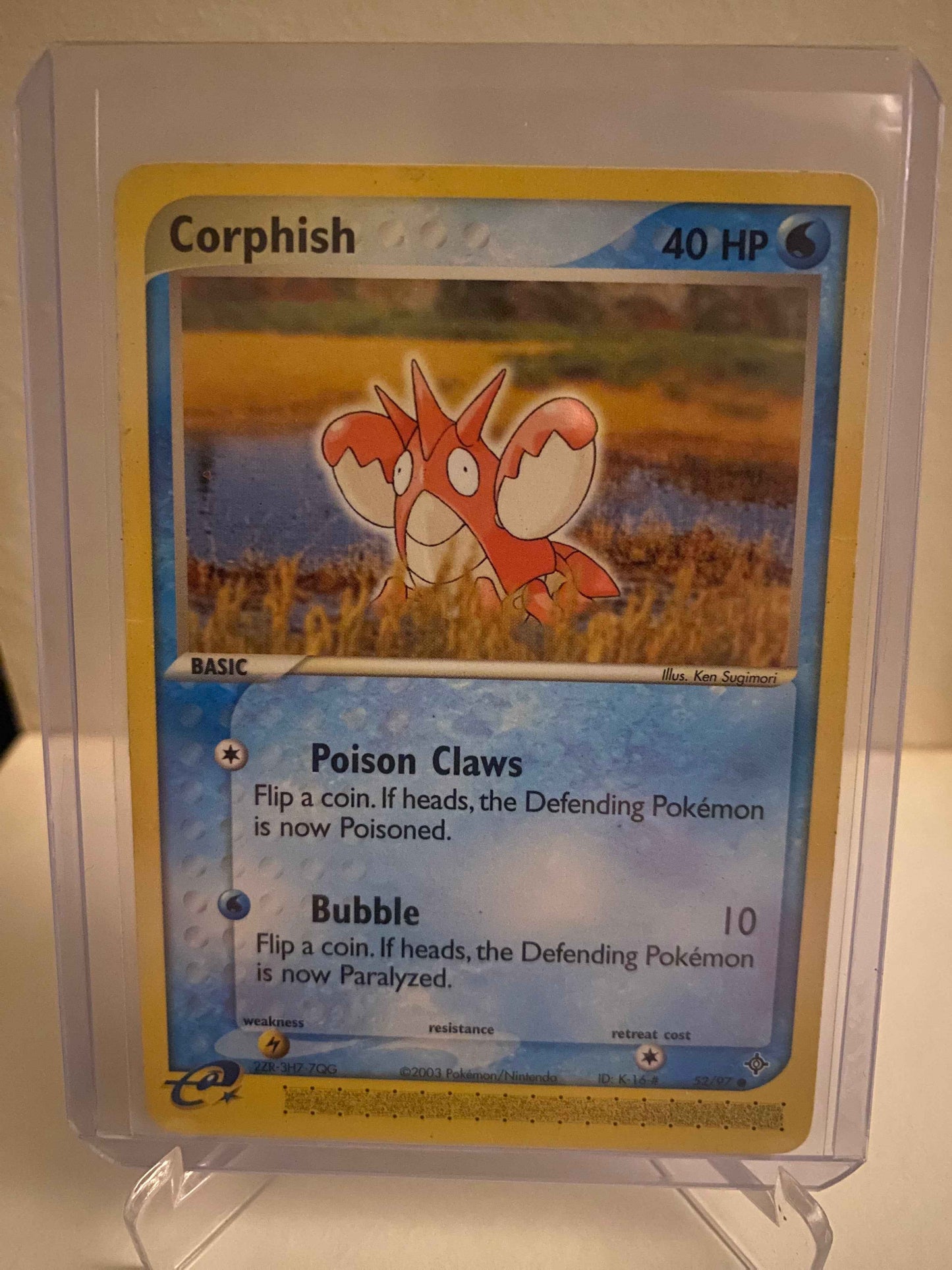 Pokemon kort EX Dragon - Corphish (52/97) - Pokedexet