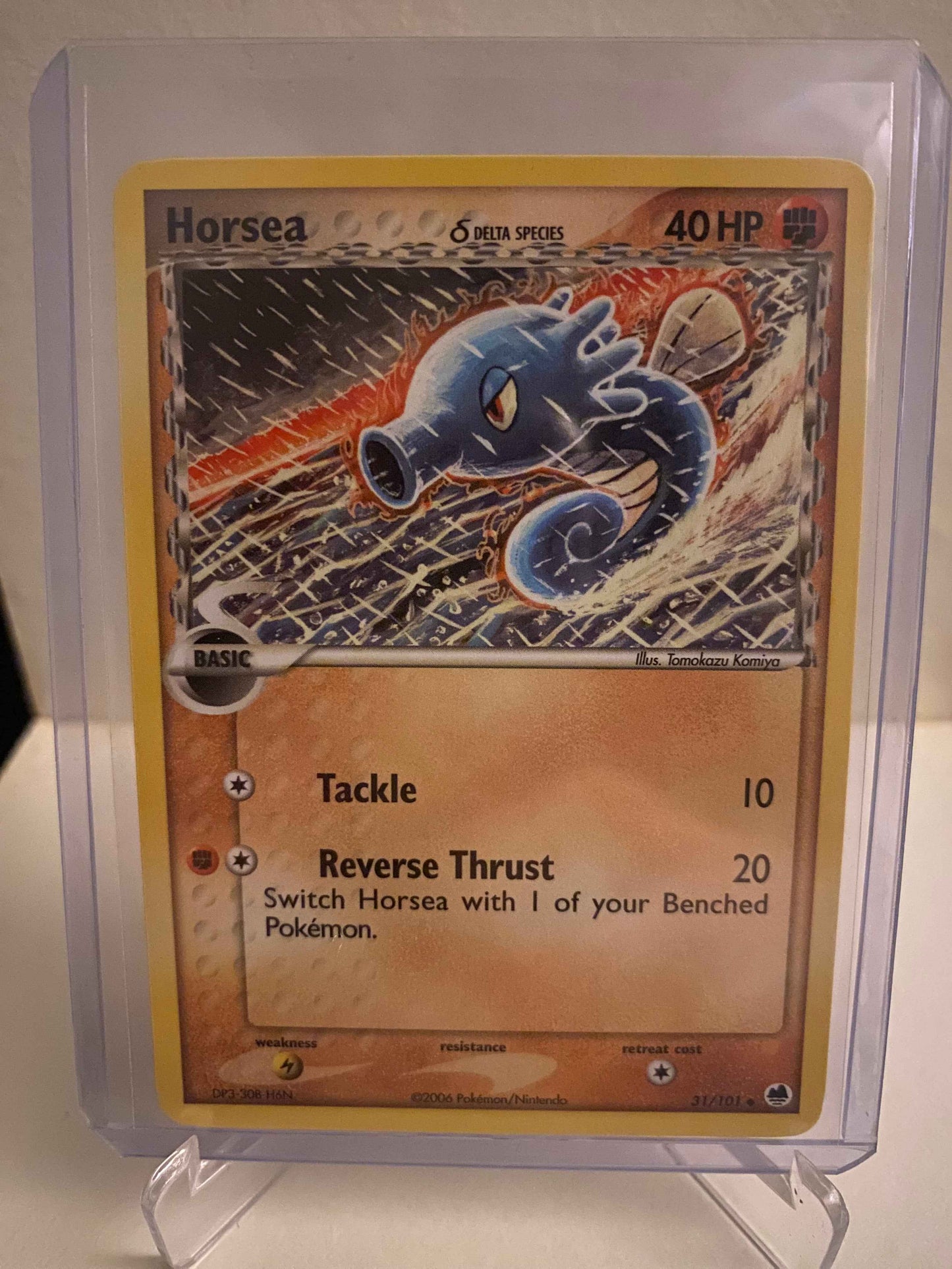 Pokemon kort EX Dragon Frontiers - Horsea Delta Species (31/101) - Pokedexet