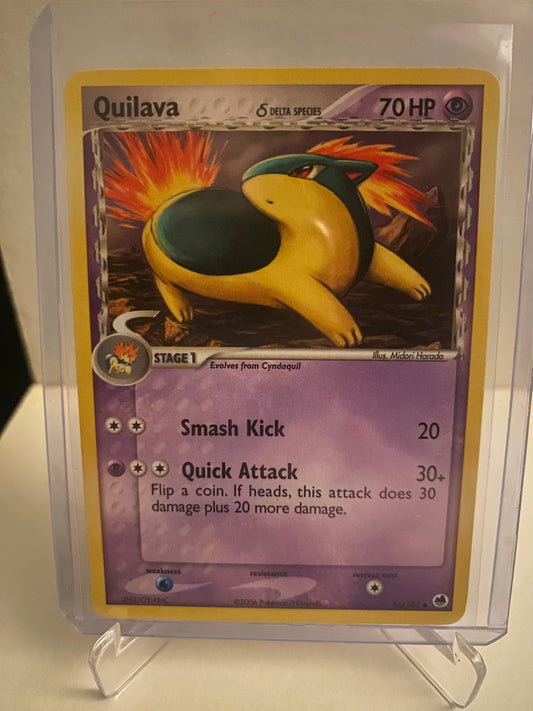 Pokemon EX Dragon Frontiers Quilava Delta Species (36/101)