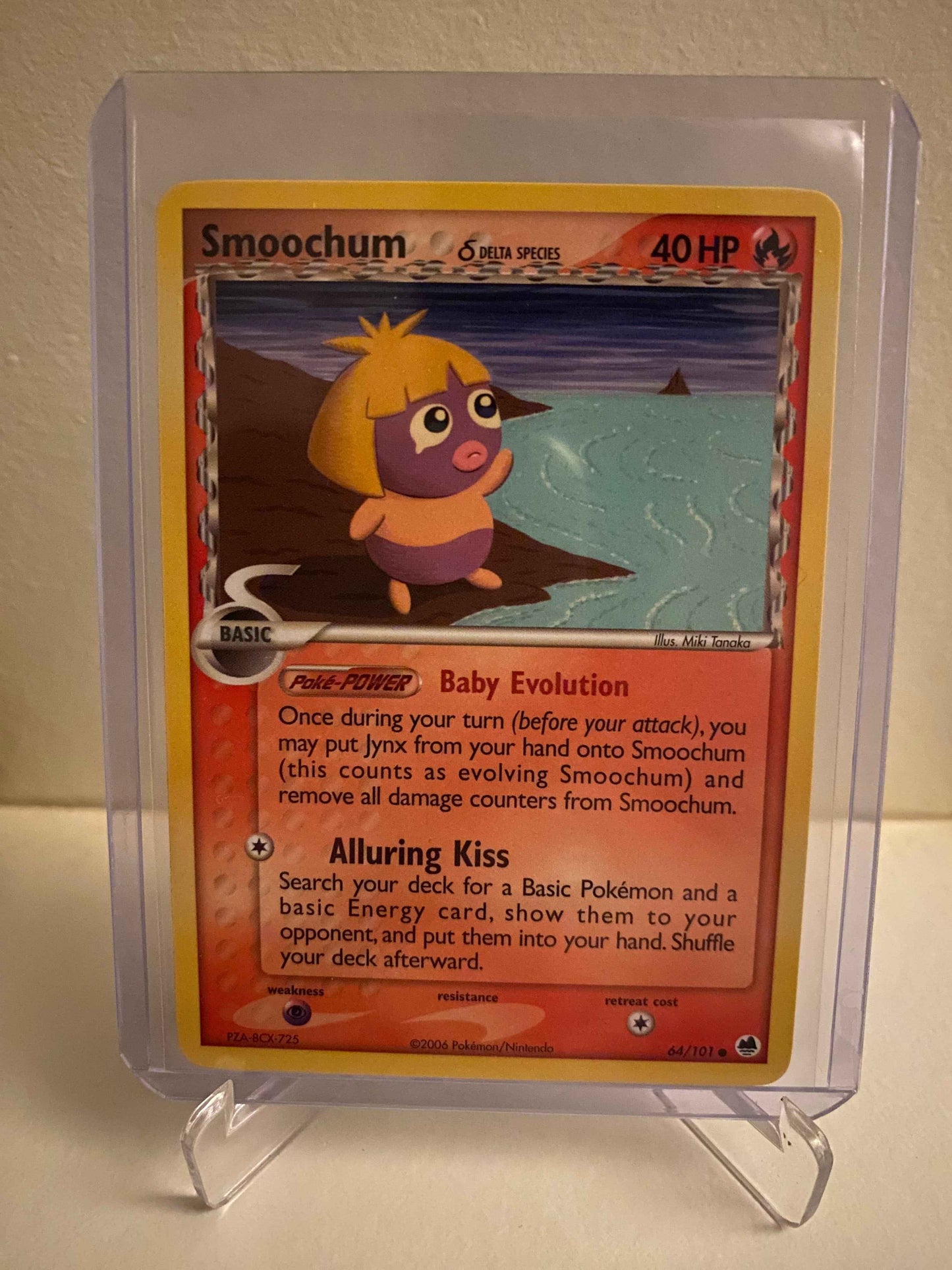 Pokemon kort EX Dragon Frontiers - Smoochum Delta Species (64/101) - Pokedexet