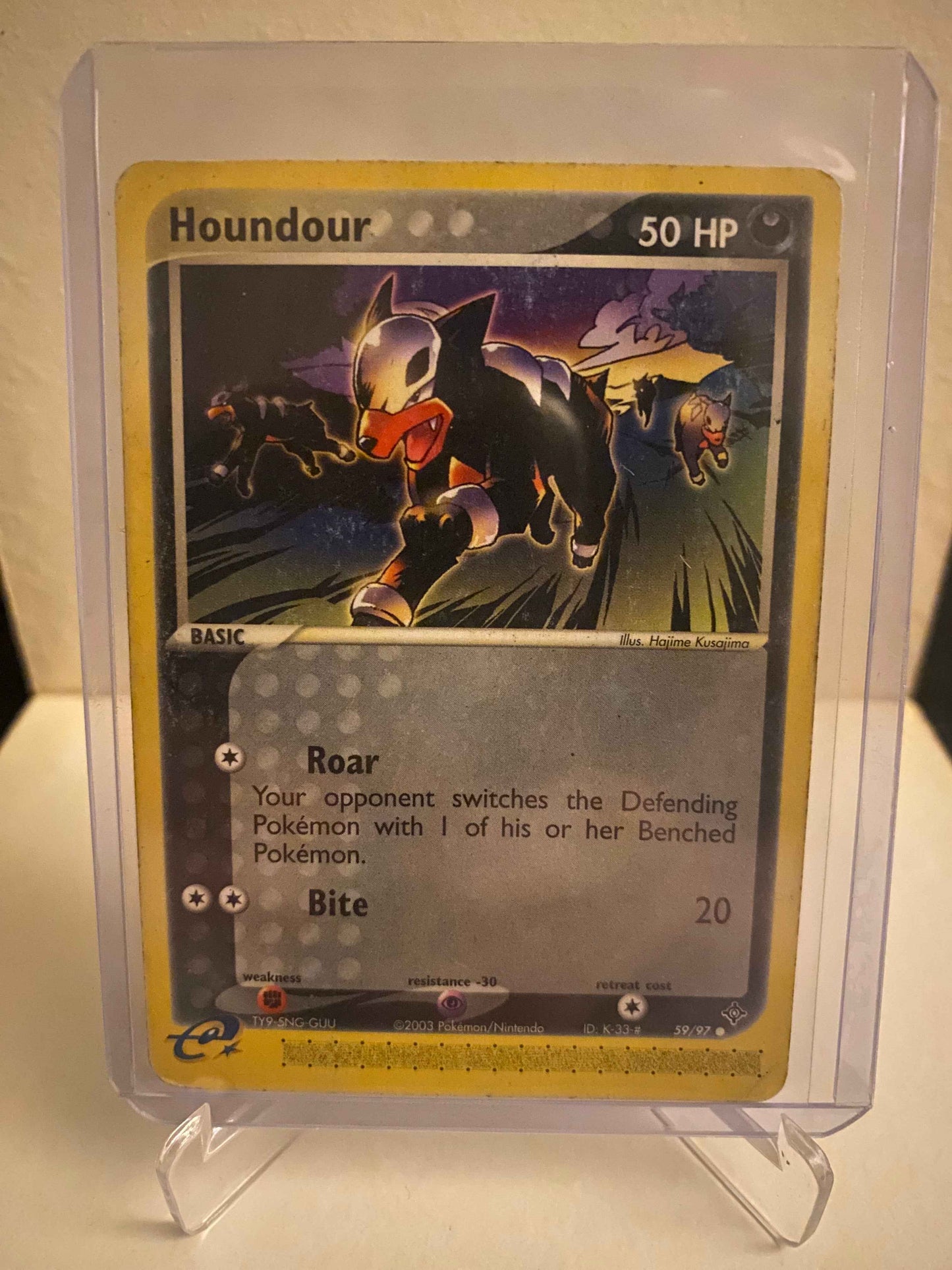 Pokemon kort EX Dragon - Houndour (59/97) - Pokedexet