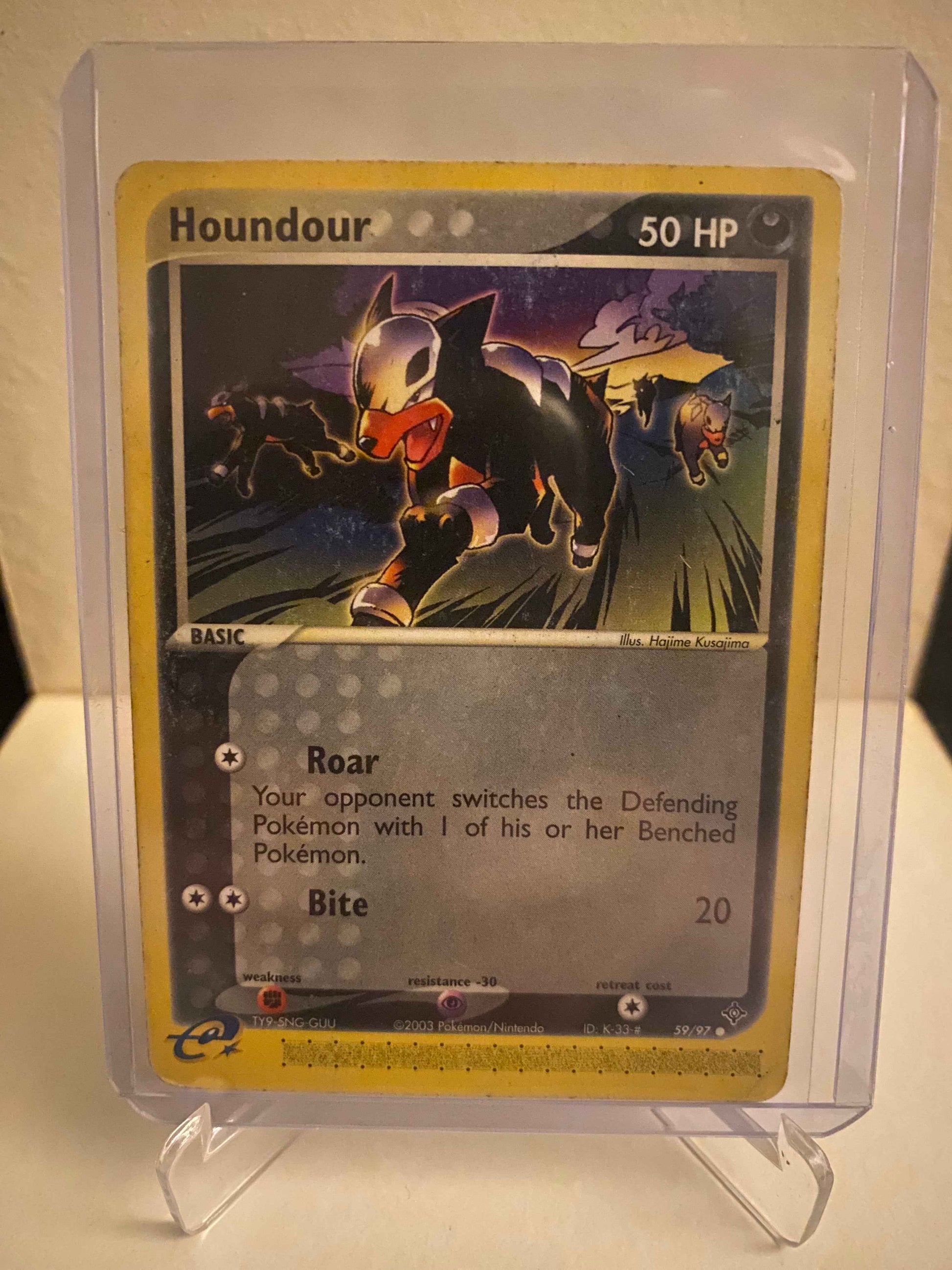 Pokemon kort EX Dragon - Houndour (59/97) - Pokedexet