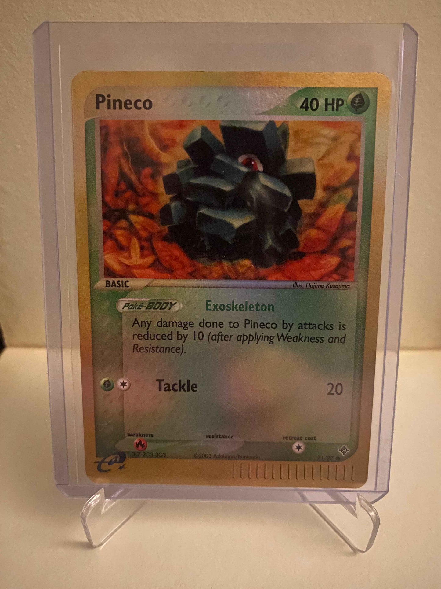 Pokemon kort EX Dragon - Pineco Reverse Holofoil (71/97) - Pokedexet