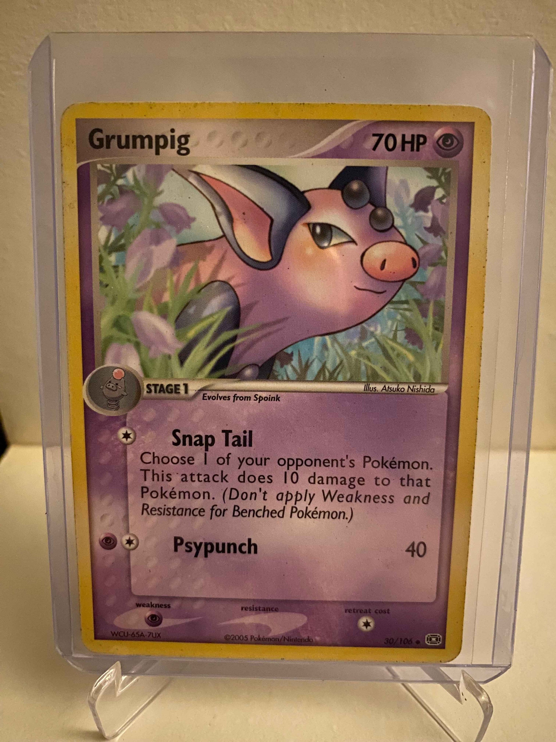 Pokemon kort EX Emerald - Grumpig (30/106) - Pokedexet