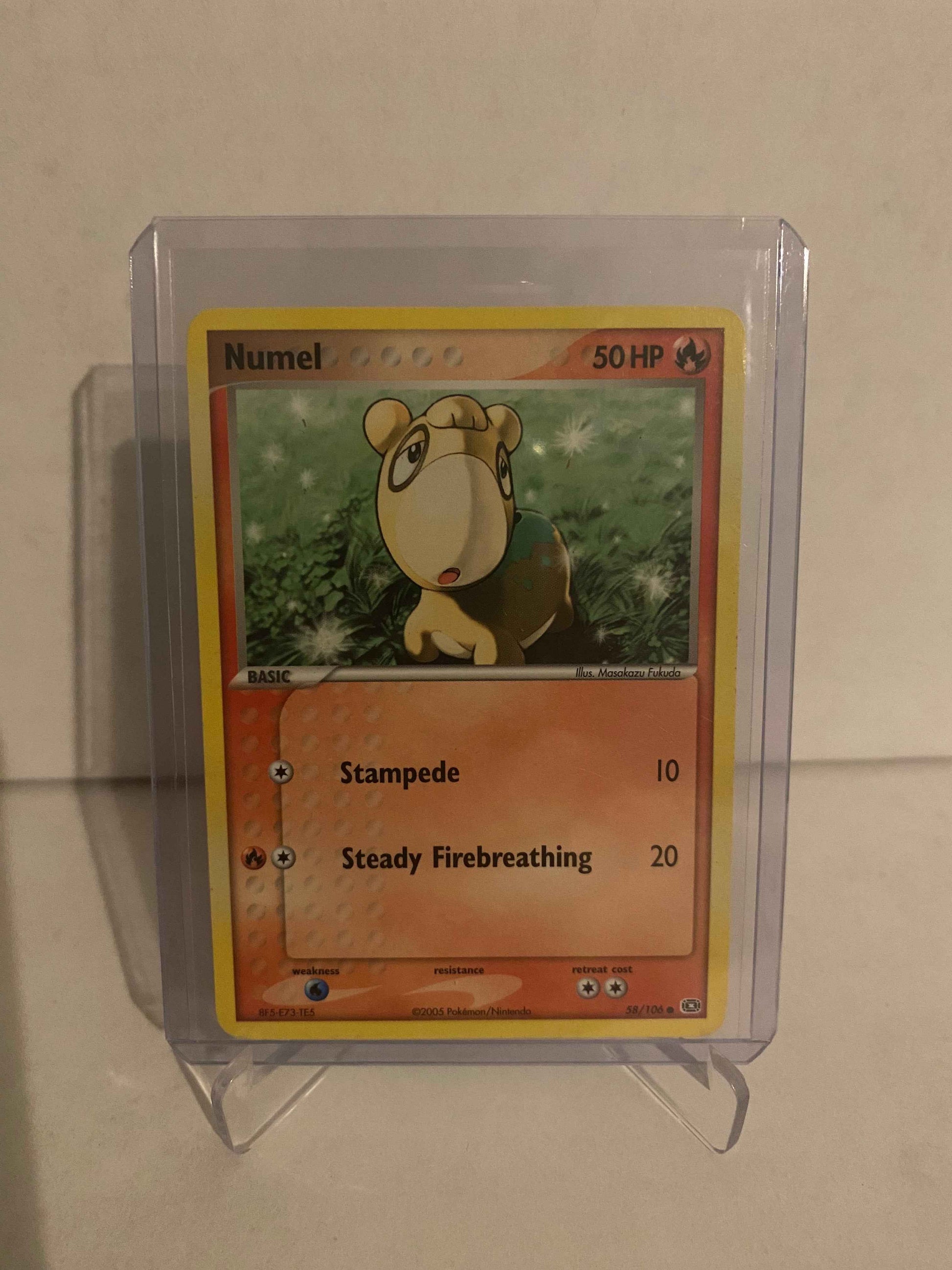 Pokemon kort EX Emerald - Numel (58/106) - Pokedexet