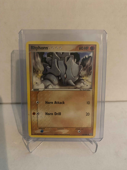 Pokemon kort EX Emerald - Rhyhorn (62/106) - Pokedexet
