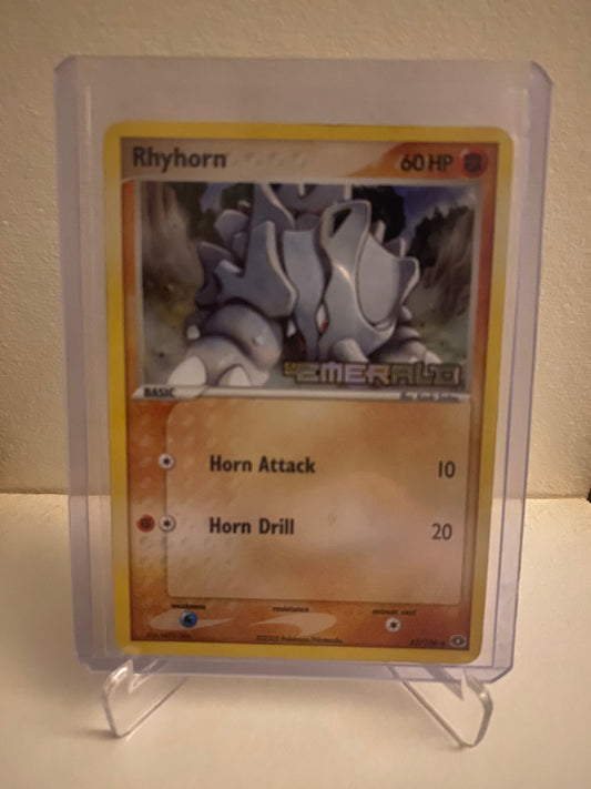 Pokemon EX Emerald Rhyhorn Holofoil (62/106)