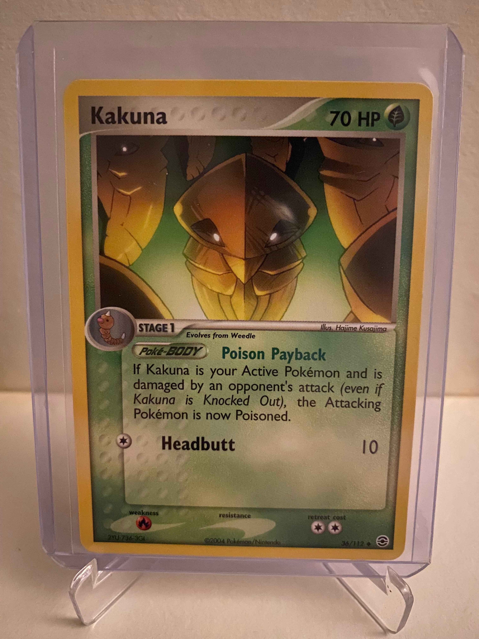 Pokemon kort EX FireRed & LeafGreen - Kakuna (36/112) - Pokedexet