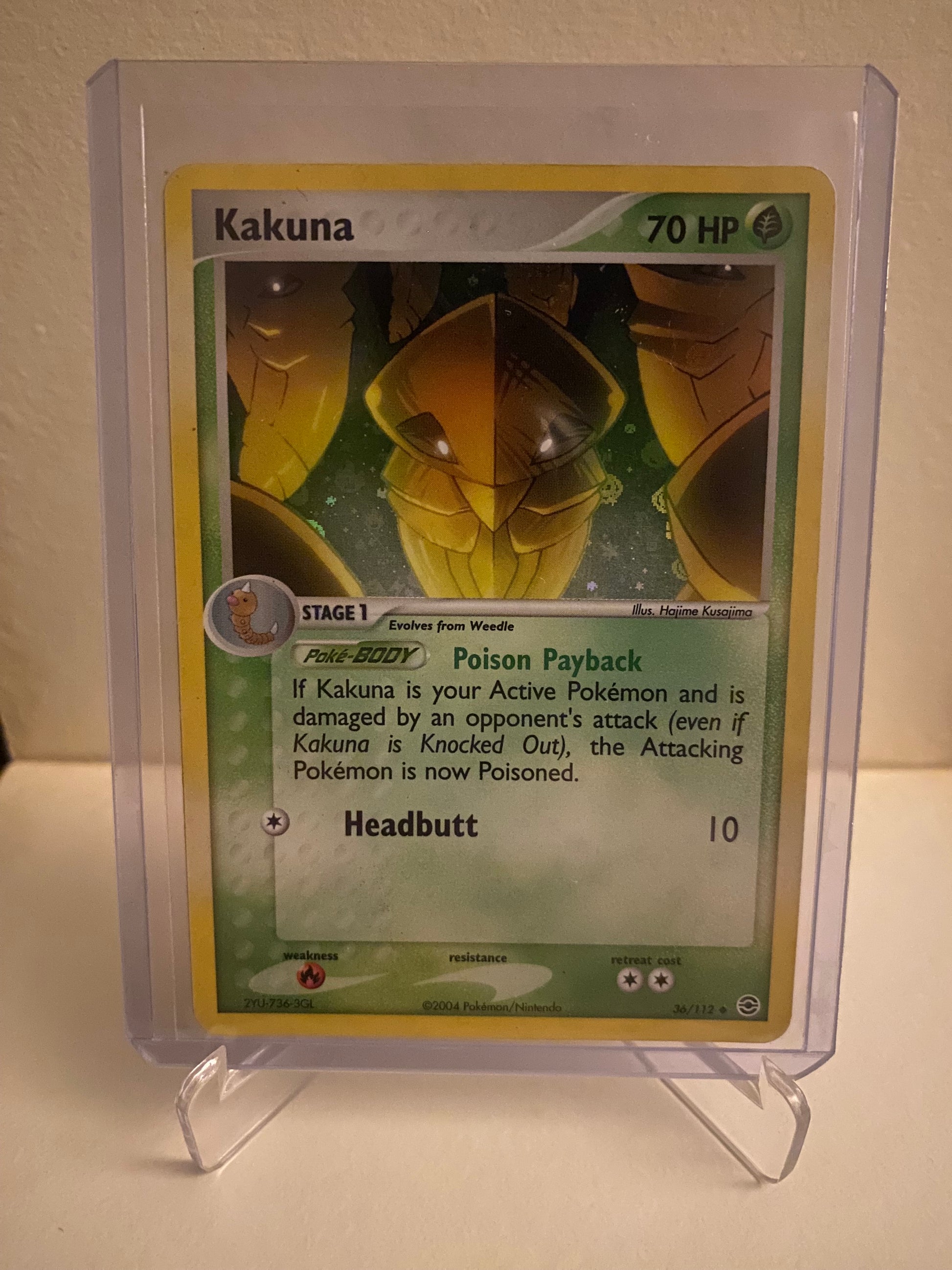 Pokemon EX FireRed & LeafGreen Kakuna Holofoil (36/112)