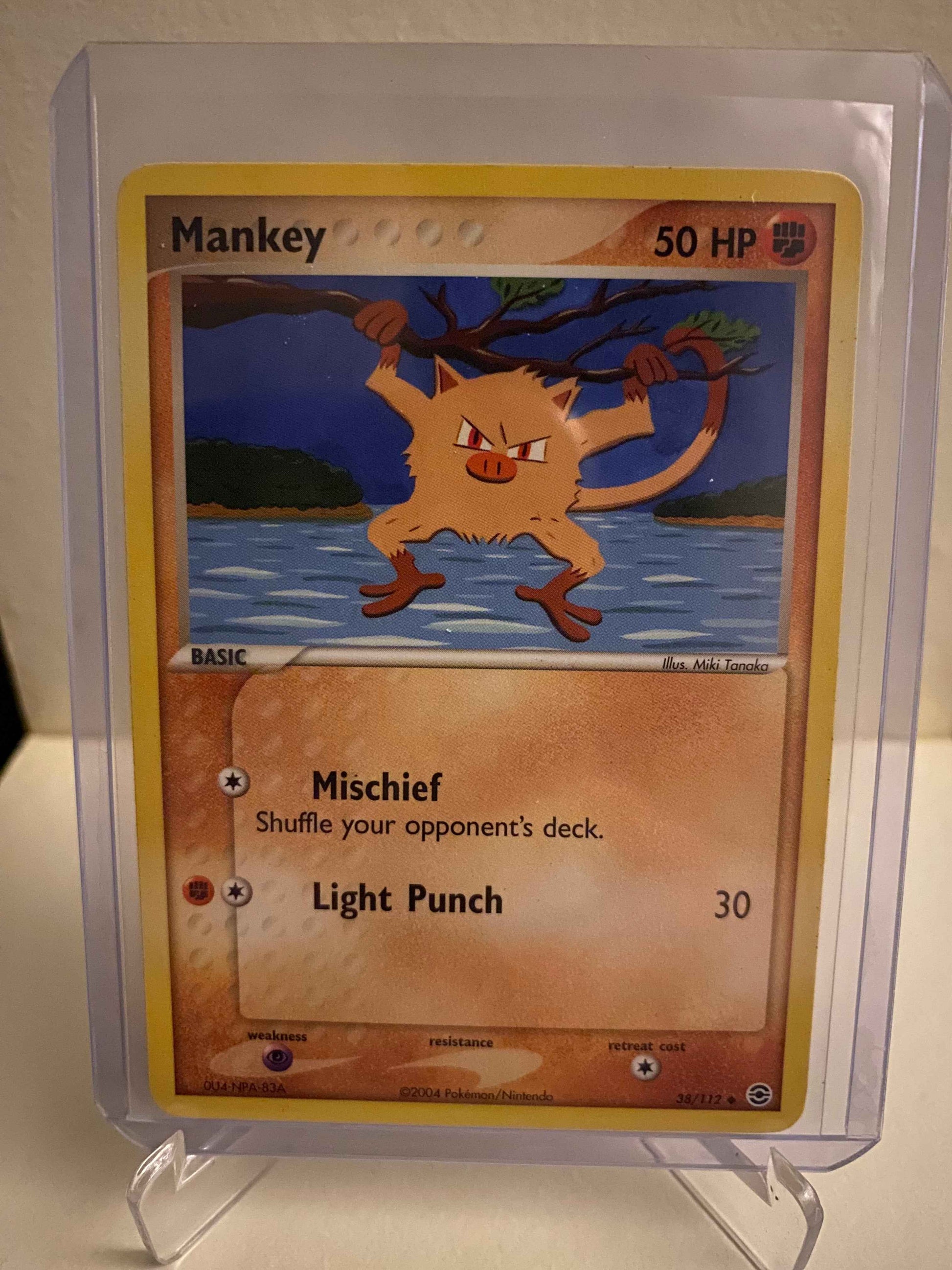 Pokemon kort EX FireRed & LeafGreen - Mankey (38/112) - Pokedexet