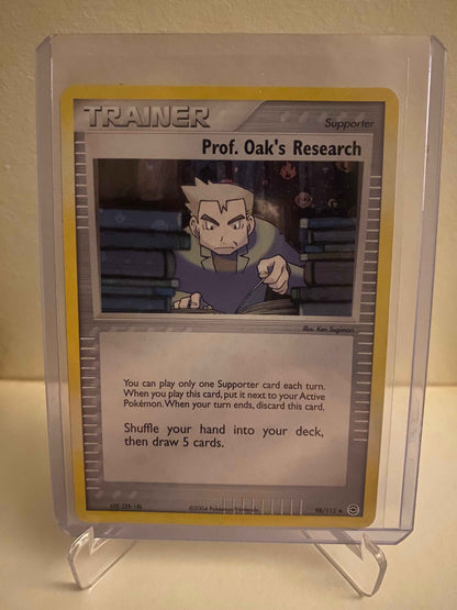 Pokemon kort EX FireRed & LeafGreen - Prof. Oak´s Research Holofoil (98/112) - Pokedexet