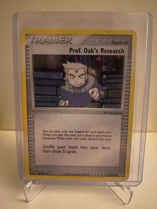 Pokemon EX FireRed & LeafGreen Prof. Oak´s Research Holofoil (98/112)