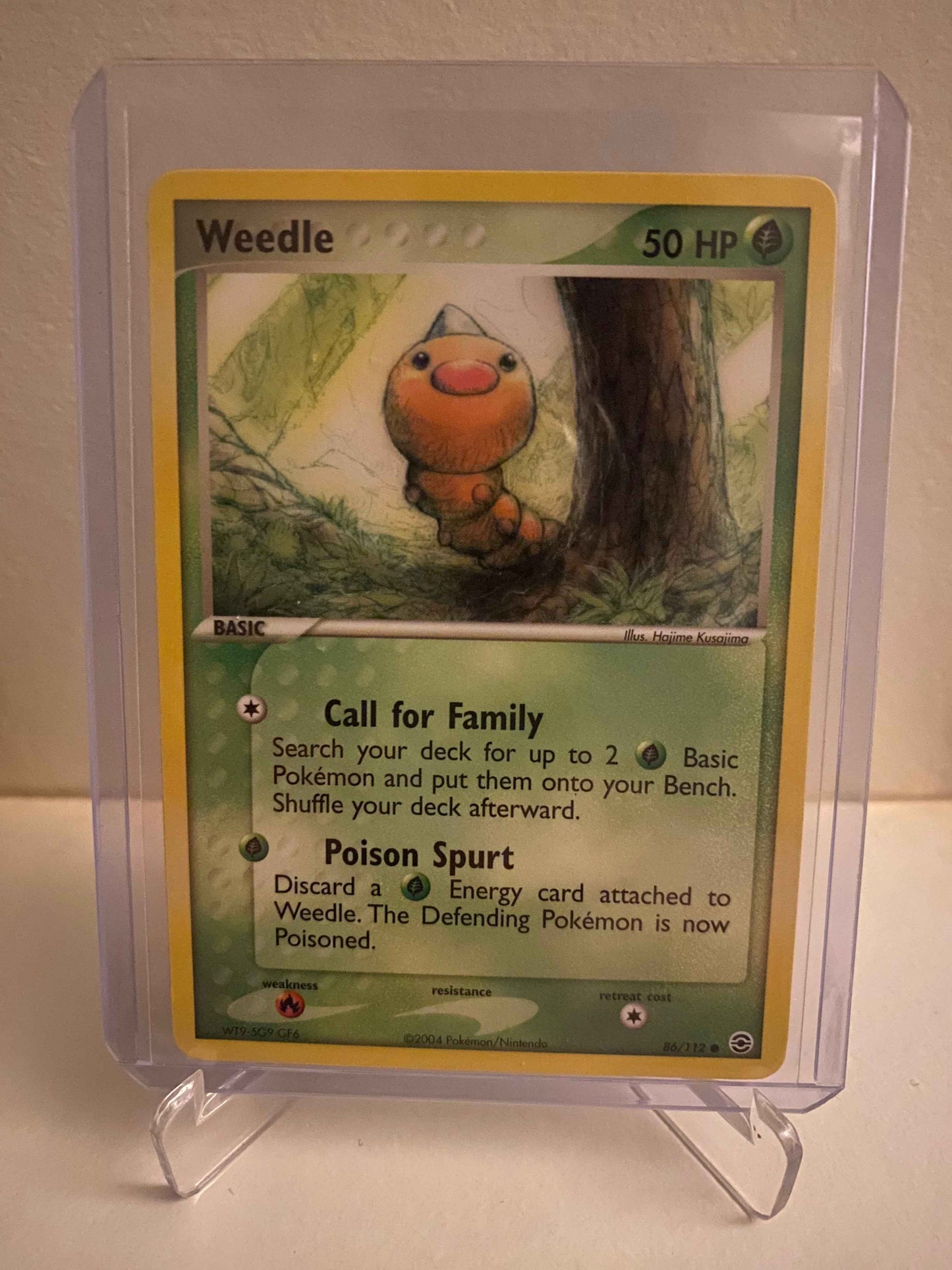 Pokemon kort EX FireRed & LeafGreen - Weedle (86/112) - Pokedexet