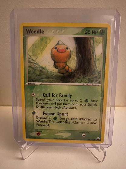 Pokemon kort EX FireRed & LeafGreen - Weedle (86/112) - Pokedexet