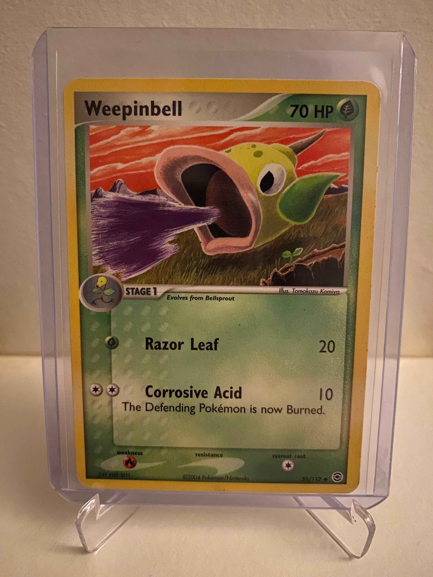 Pokemon kort EX FireRed & LeafGreen - Weepinbell (51/112) - Pokedexet
