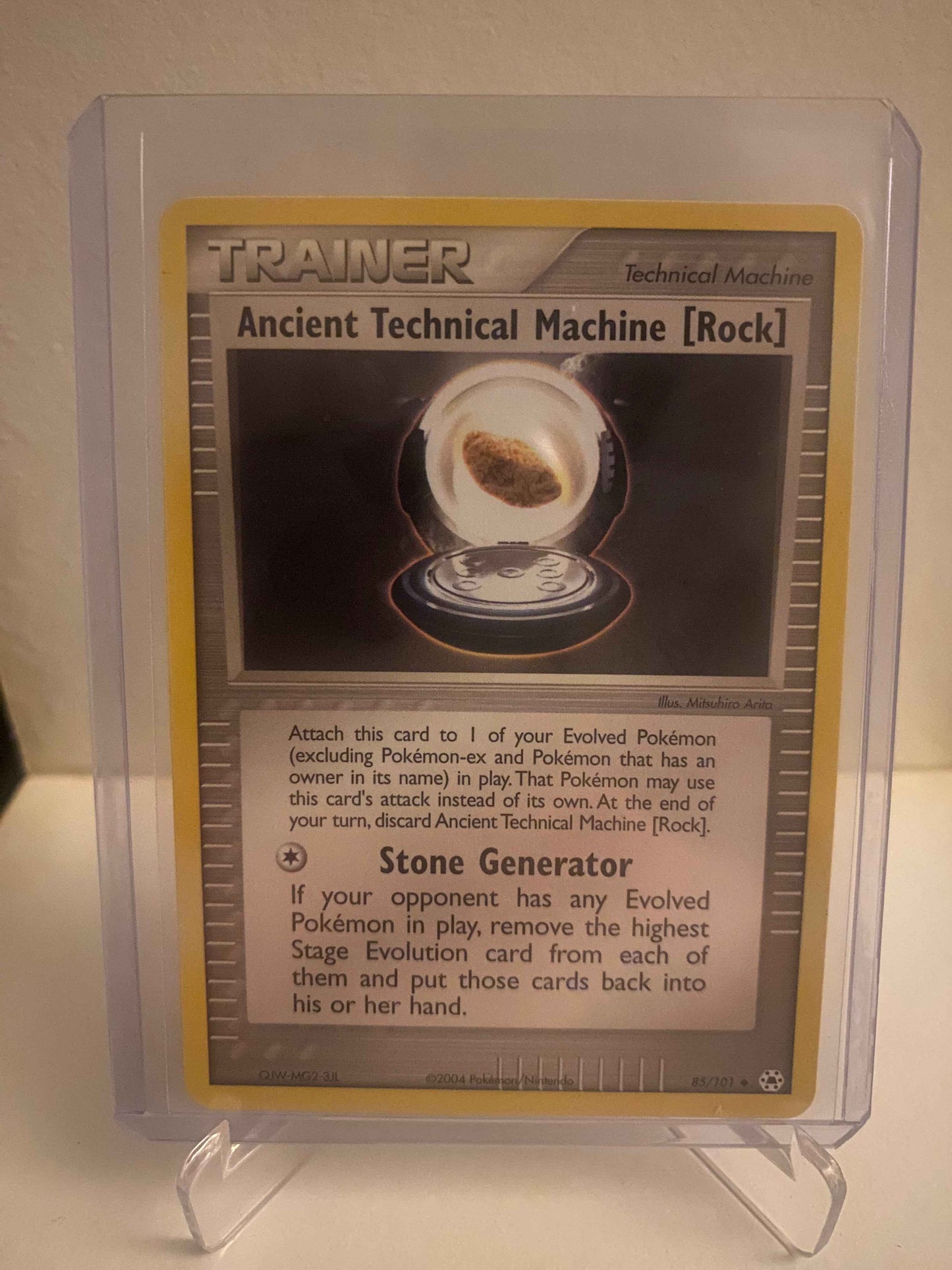 Pokemon kort EX Hidden Legends - Ancint Technical Machine (Rock) (85/101) - Pokedexet