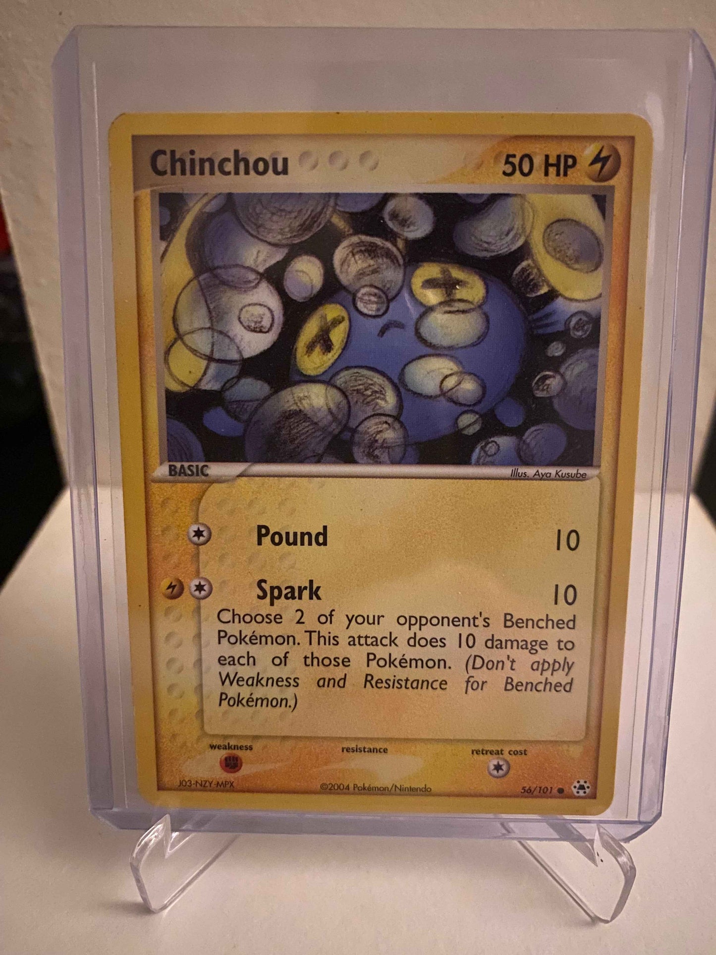Pokemon kort EX Hidden Legends - Chinchou (56/101) - Pokedexet