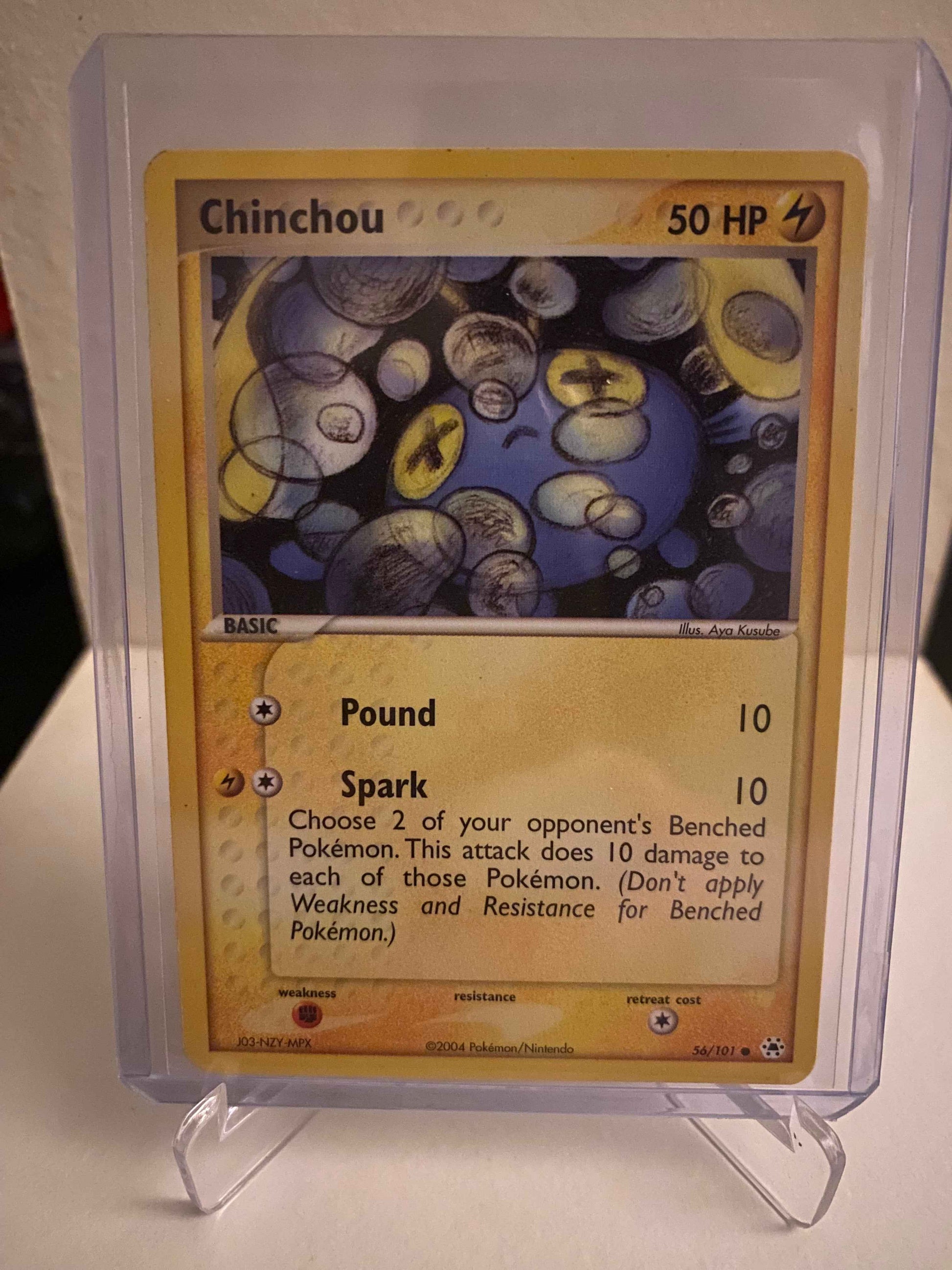 Pokemon kort EX Hidden Legends - Chinchou (56/101) - Pokedexet