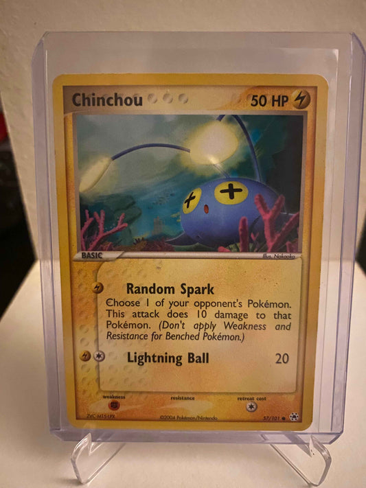 Pokemon kort EX Hidden Legends - Chinchou (57/101) - Pokedexet