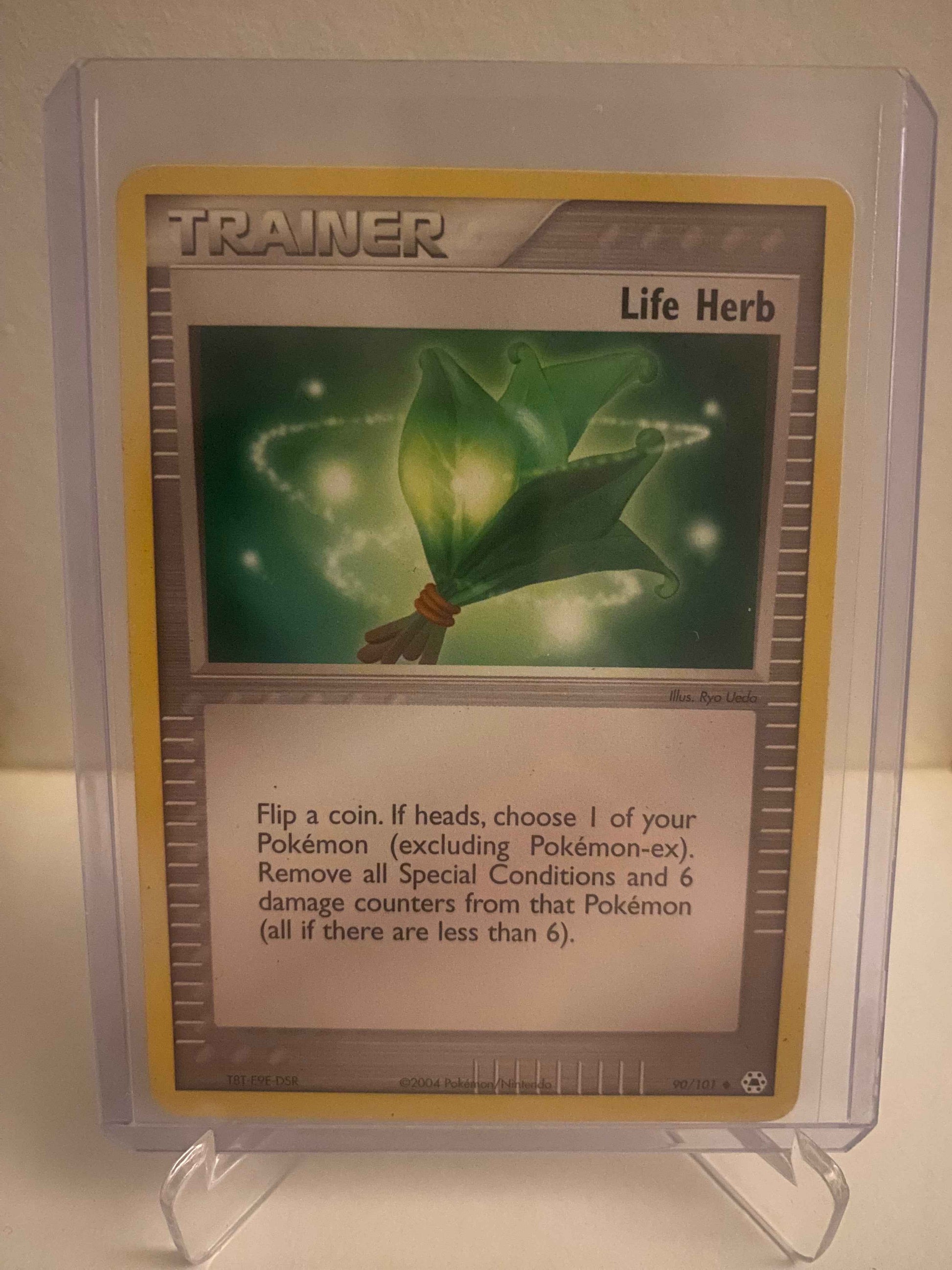 Pokemon kort EX Hidden Legends - Life Herb (90/101) - Pokedexet