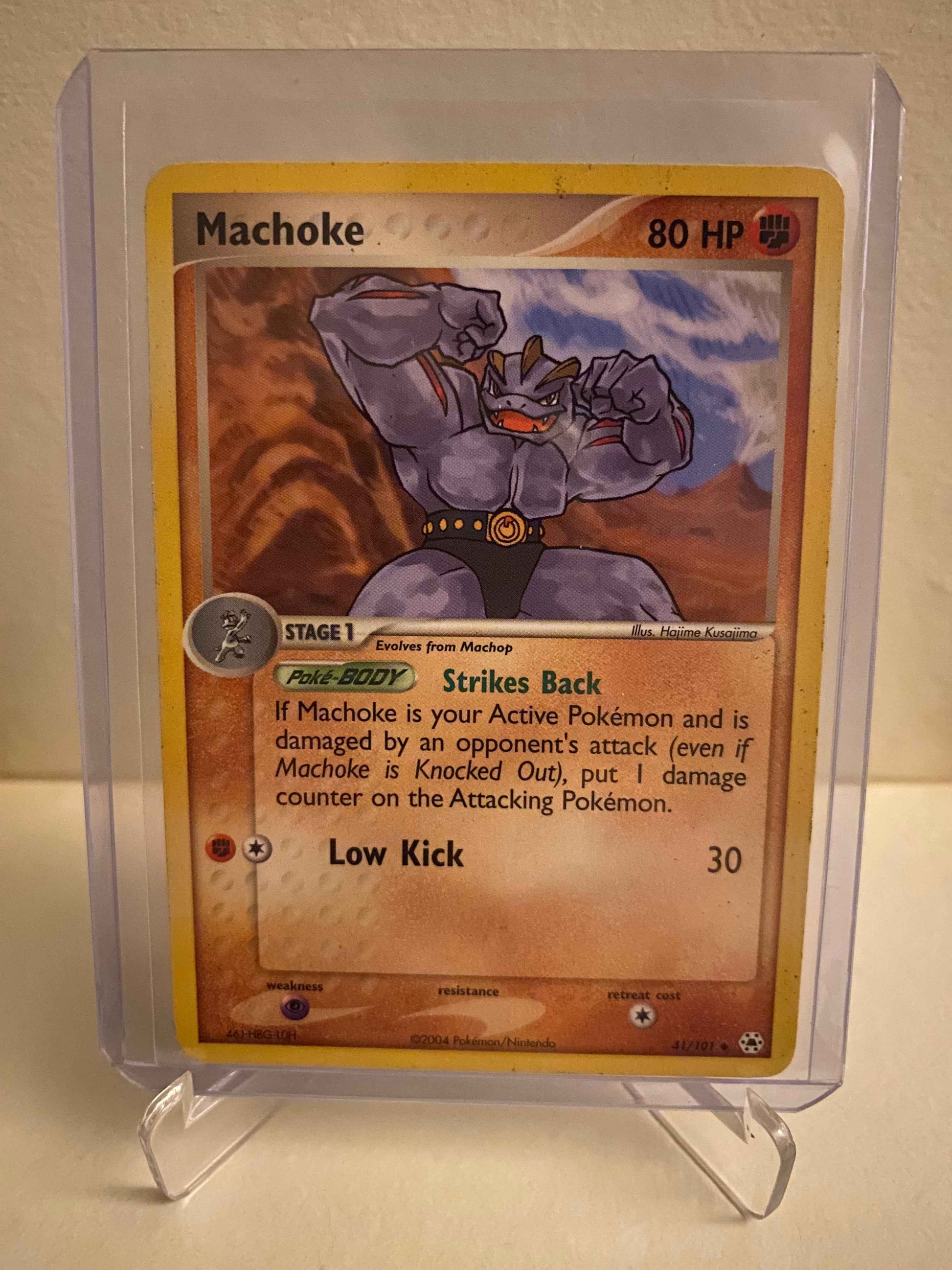Pokemon kort EX Hidden Legends - Machoke (41/101) - Pokedexet