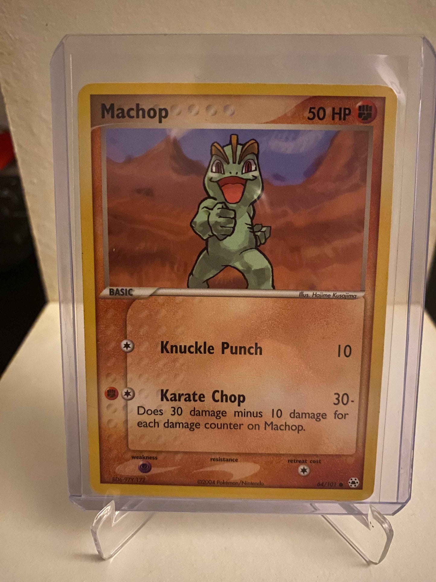 Pokemon kort EX Hidden Legends - Machop (64/101) - Pokedexet