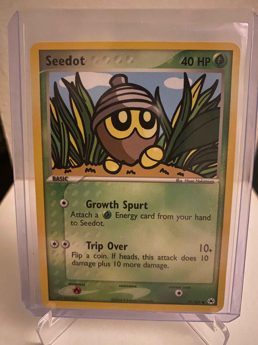 Pokemon kort EX Hidden Legends - Seedot (71/101) - Pokedexet