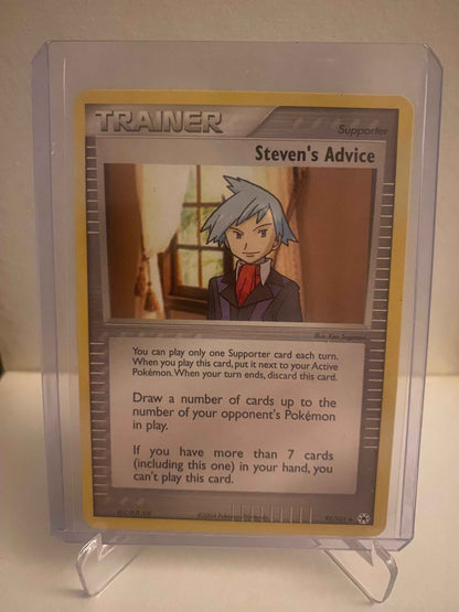 Pokemon kort EX Hidden Legends - Steven´s Advice (92/101) - Pokedexet