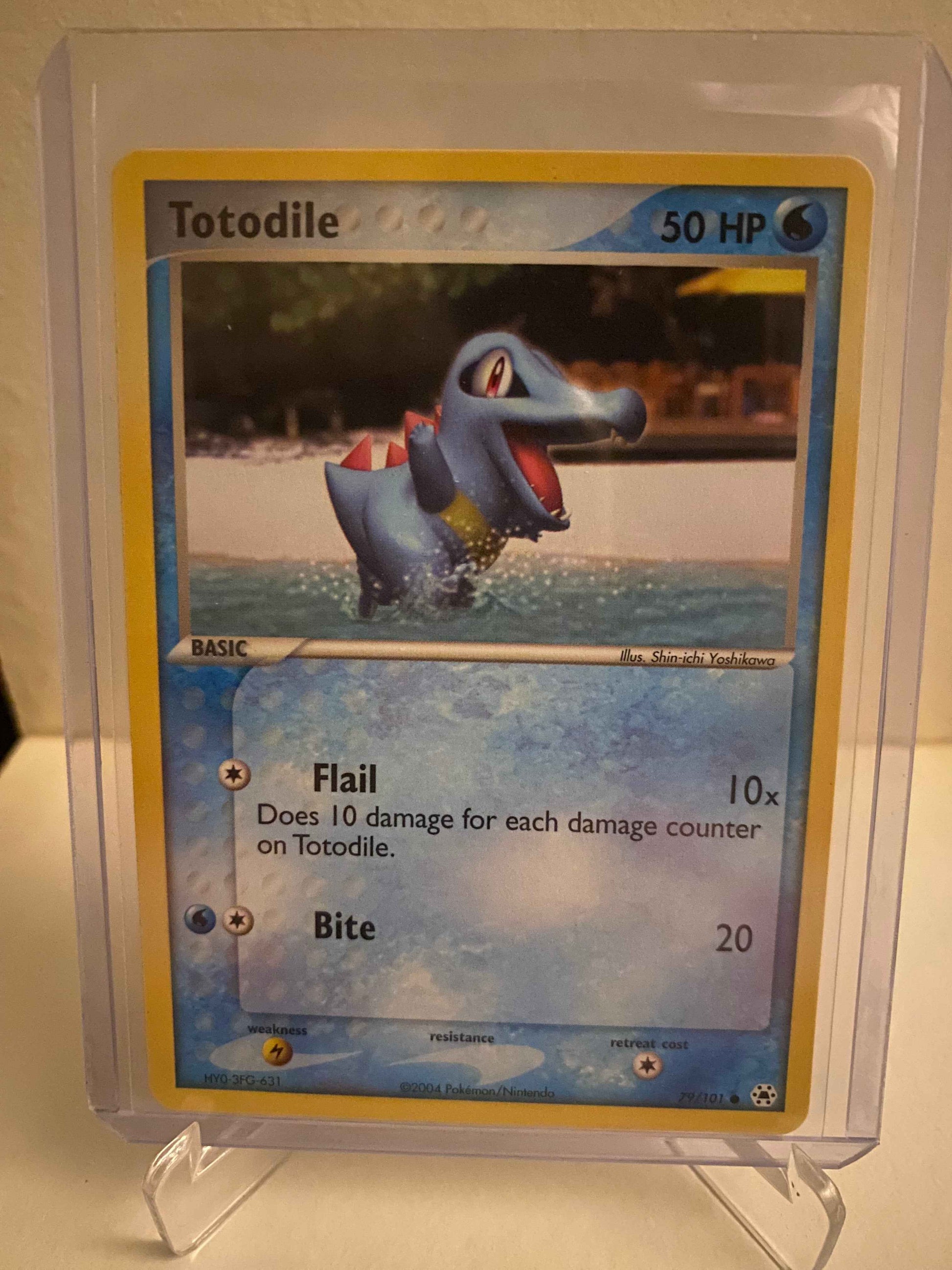Pokemon kort EX Hidden Legends - Totodile (79/101) - Pokedexet