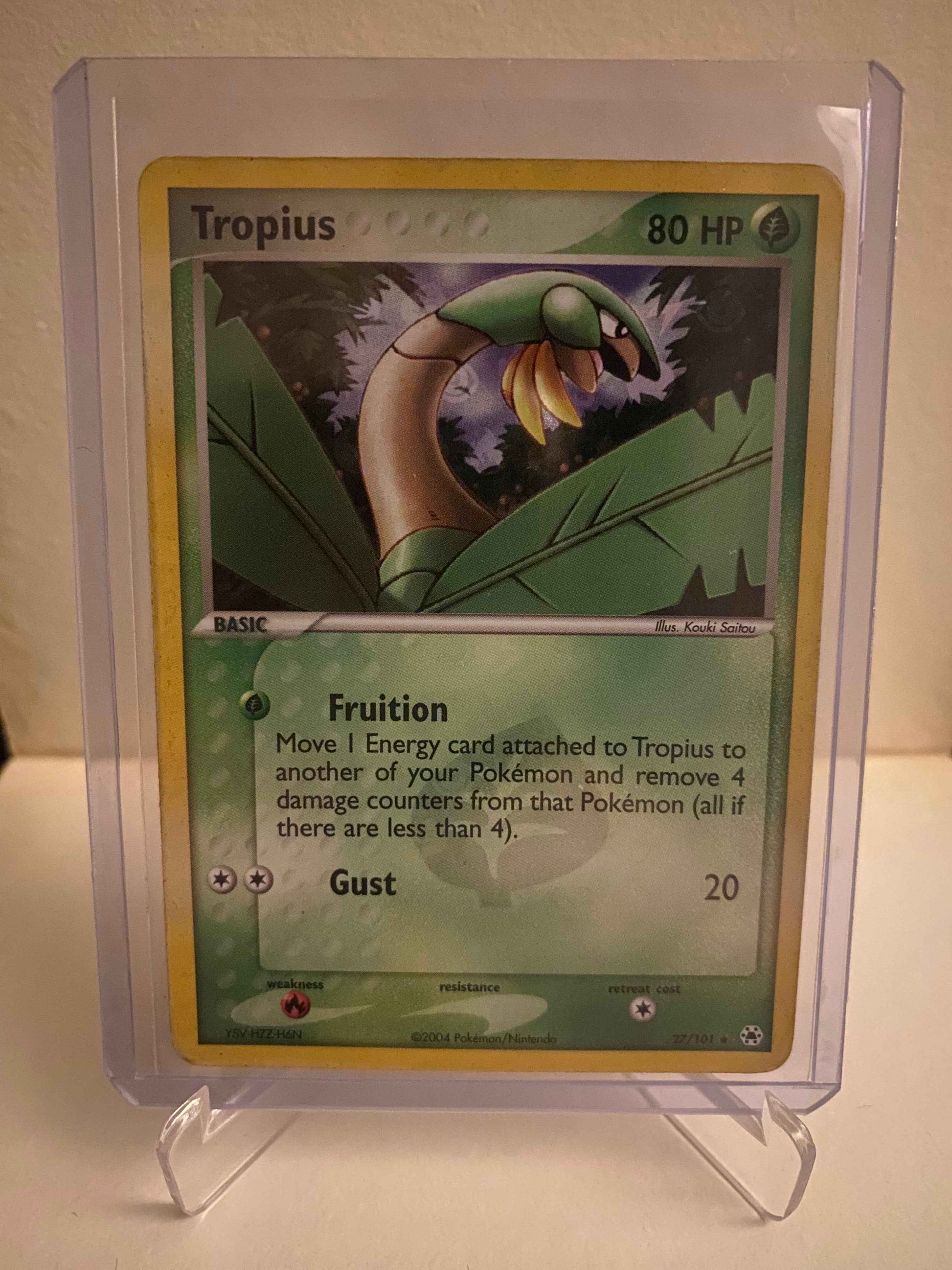 Pokemon kort EX Hidden Legends - Tropius Holofoil (27/101) - Pokedexet