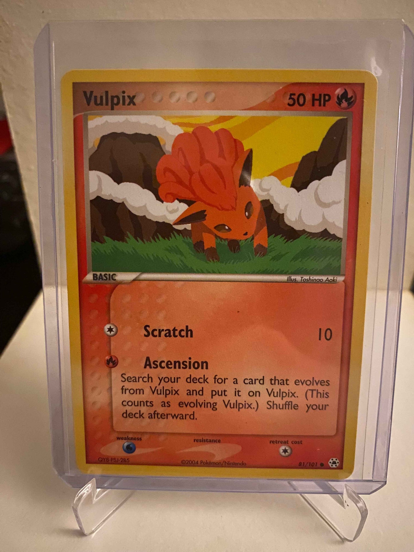 Pokemon kort EX Hidden Legends - Vulpix (81/101) - Pokedexet