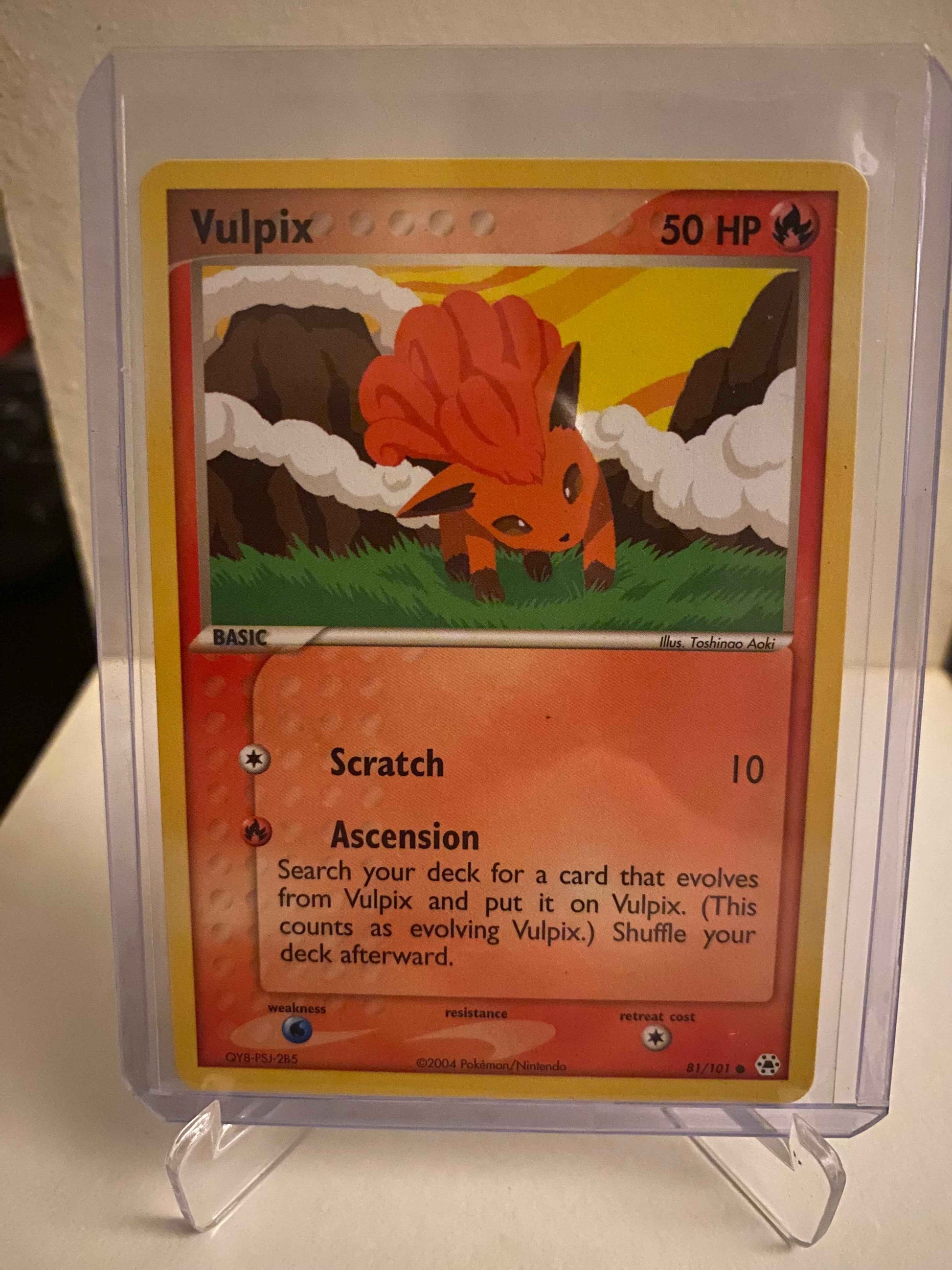 Pokemon kort EX Hidden Legends - Vulpix (81/101) - Pokedexet