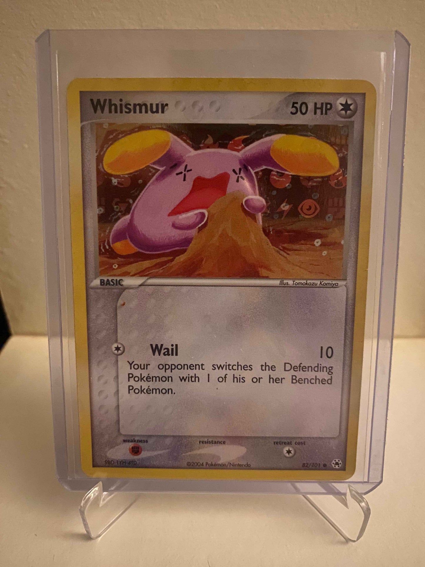 Pokemon kort EX Hidden Legends - Whismur Holofoil (82/101) - Pokedexet