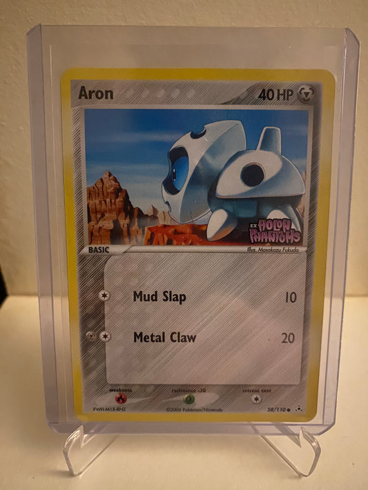 Pokemon EX Holon Phantoms Aron Holofoil (58/110)