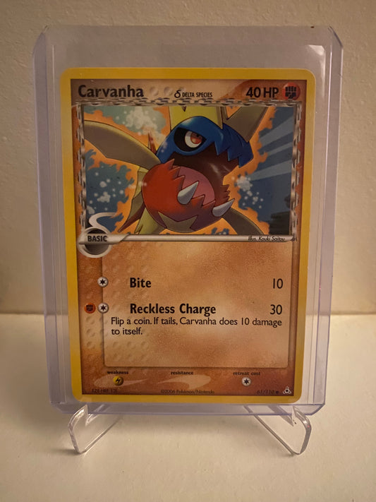 Pokemon EX Holon Phantoms Carvanha Delta Species (61/110)