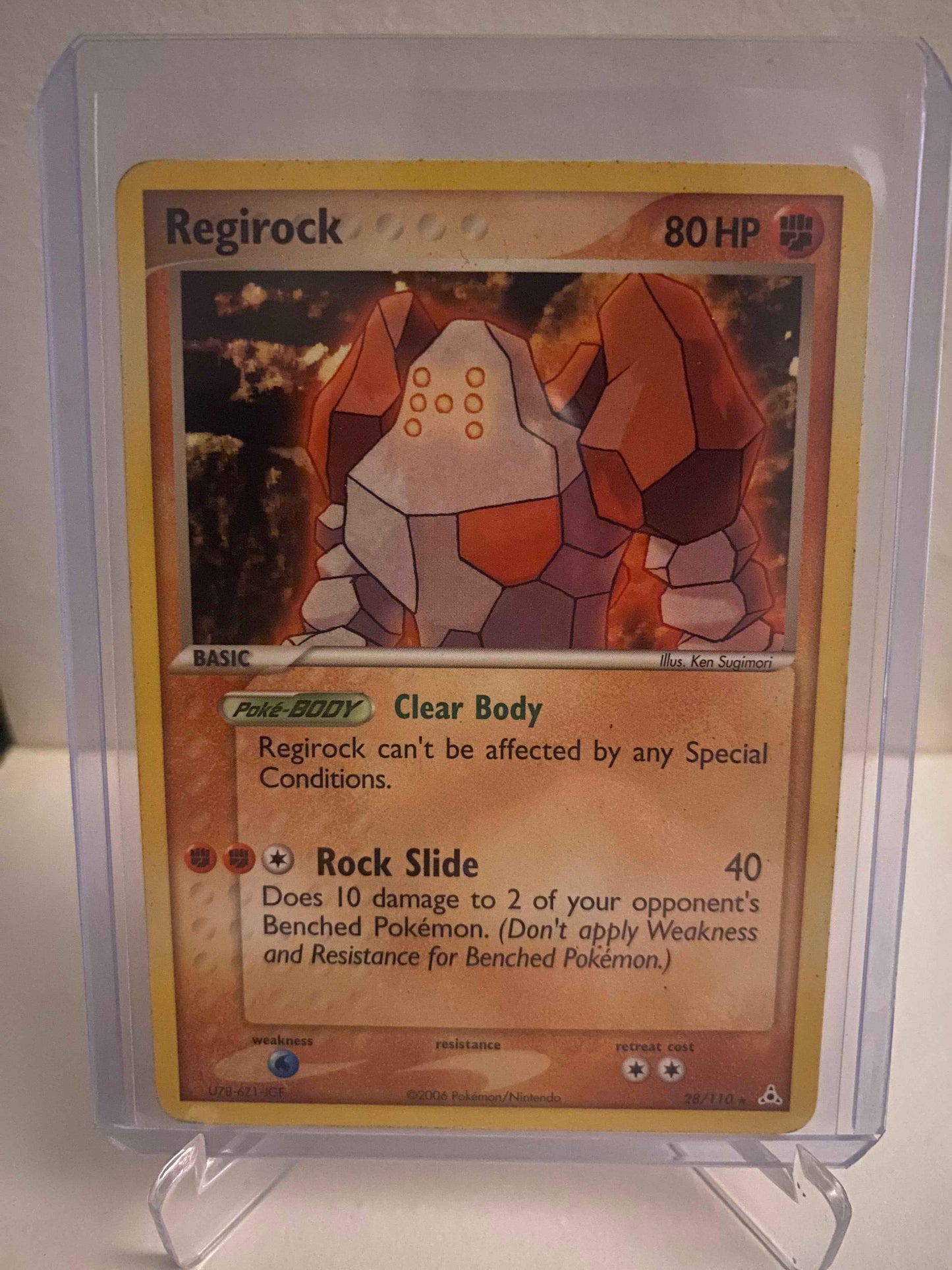 Pokemon kort EX Holon Phantoms - Regirock (28/110) - Pokedexet