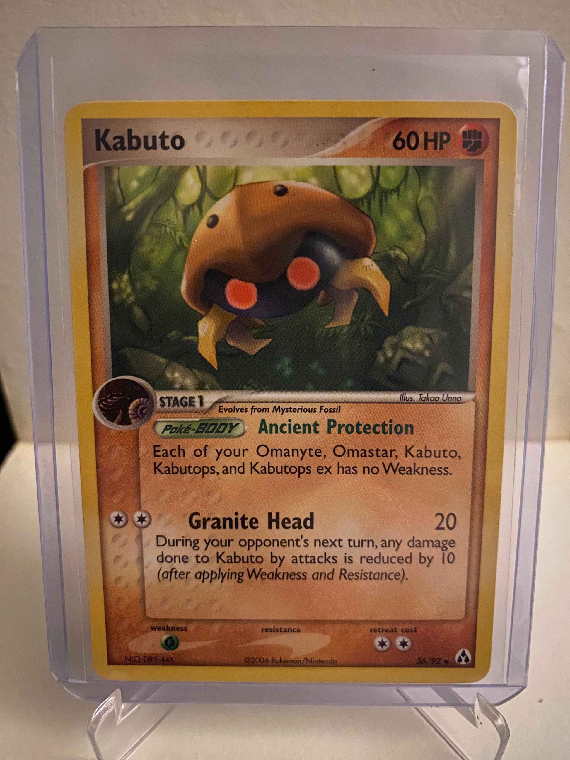 Pokemon kort EX Legend Maker - Kabuto (36/92) - Pokedexet