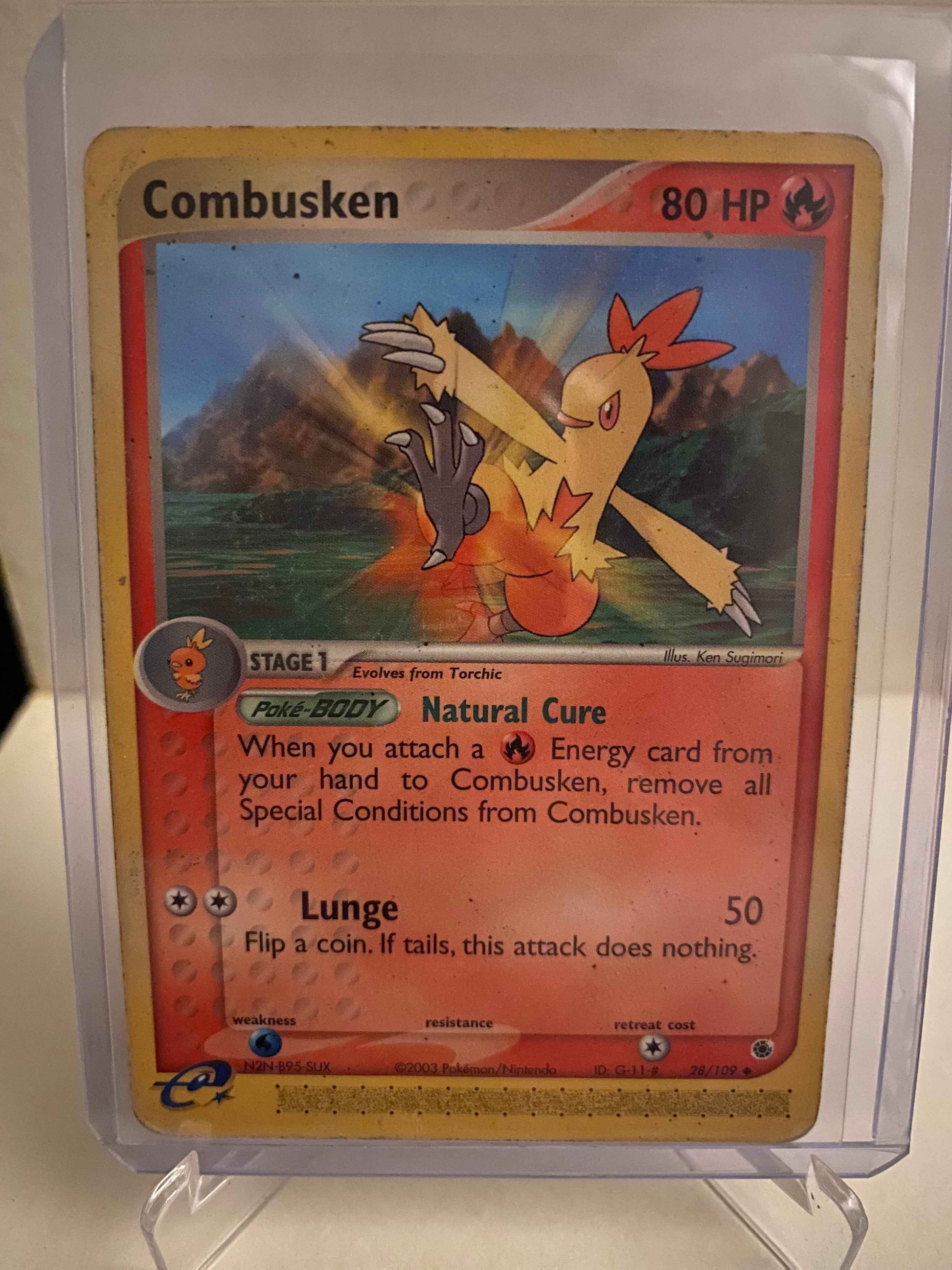 Pokemon kort EX Ruby & Sapphire - Combusken (28/109) - Pokedexet
