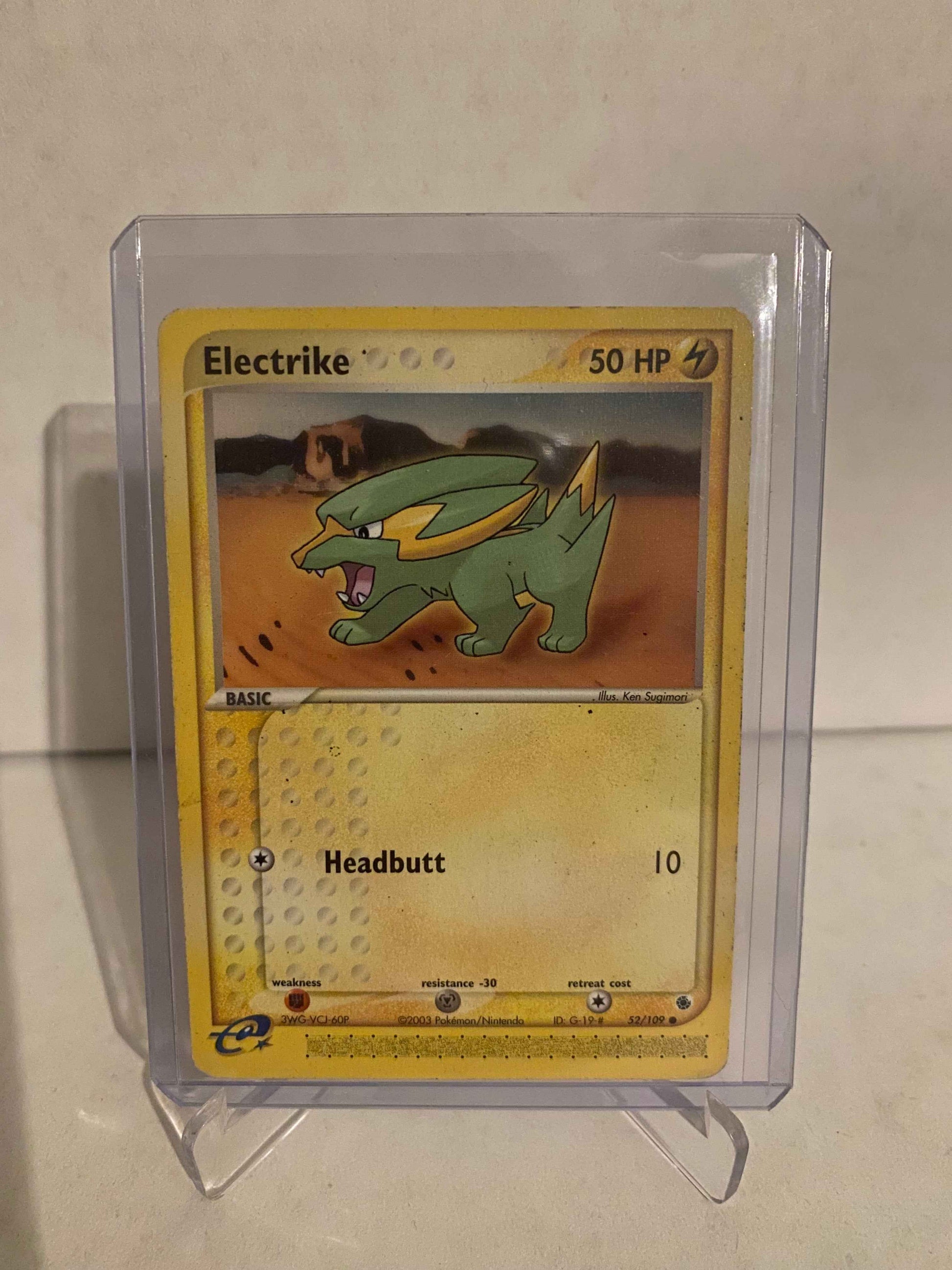 Pokemon kort EX Ruby & Sapphire - Electrike (52/109) - Pokedexet
