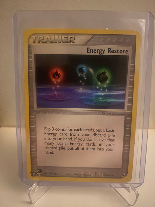 Pokemon EX Ruby & Sapphire Energy Restore (81/109)