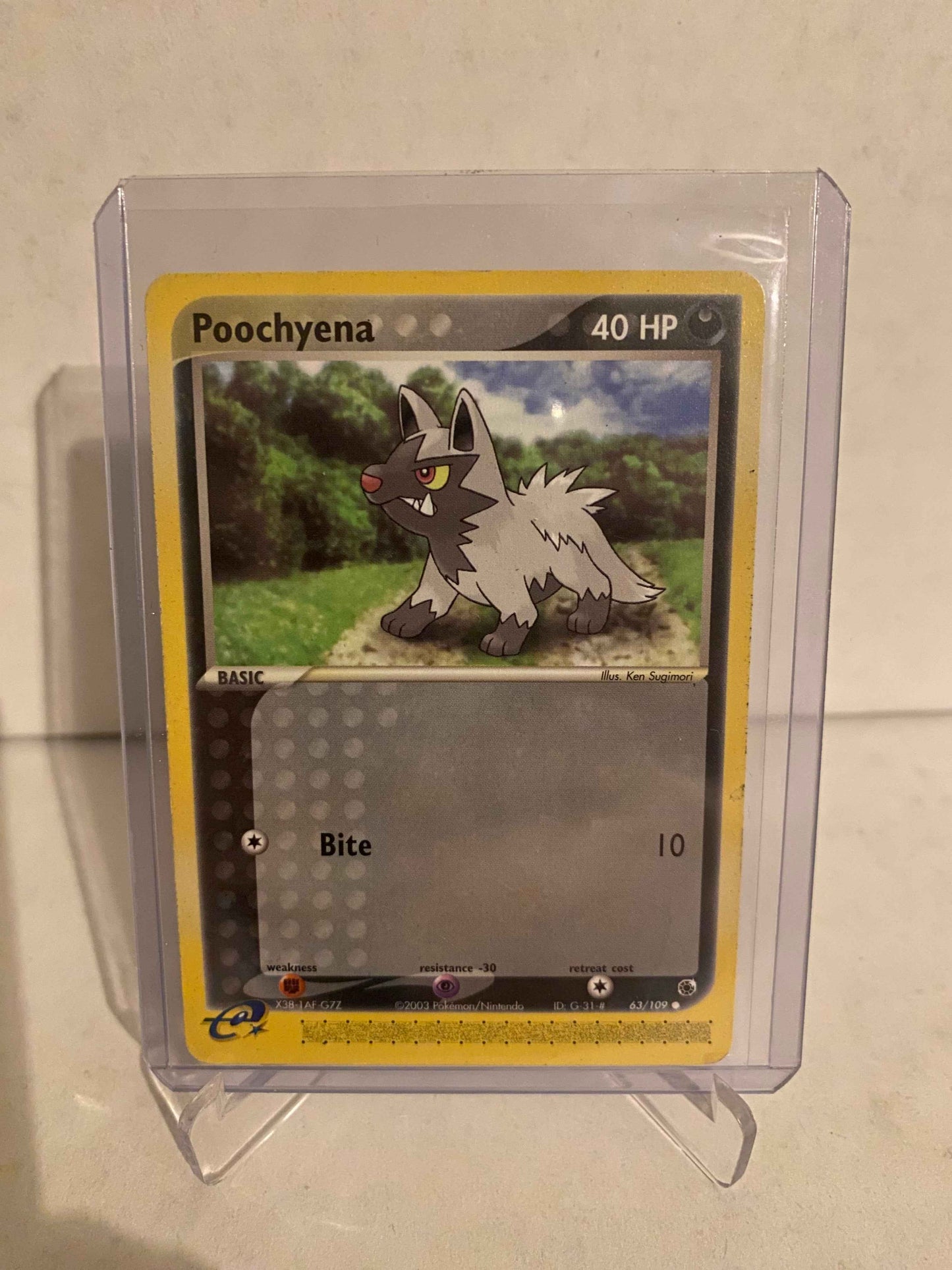 Pokemon kort EX Ruby & Sapphire - Poochyena (63/109) - Pokedexet