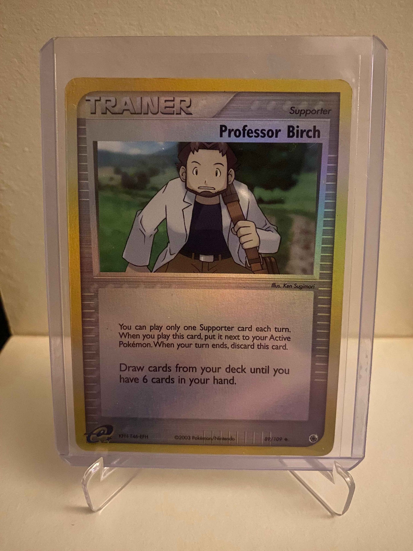 Pokemon kort EX Ruby & Sapphire - Professor Birch Reverse Holofoil (89/109) - Pokedexet
