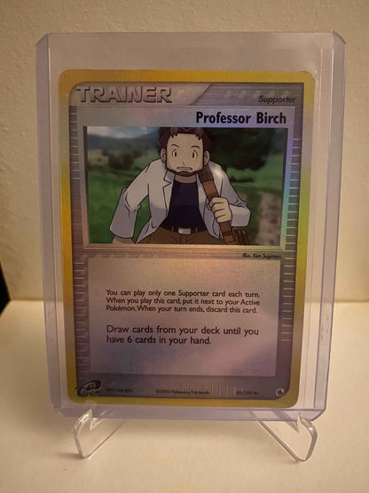 Pokemon kort EX Ruby & Sapphire - Professor Birch Reverse Holofoil (89/109) - Pokedexet